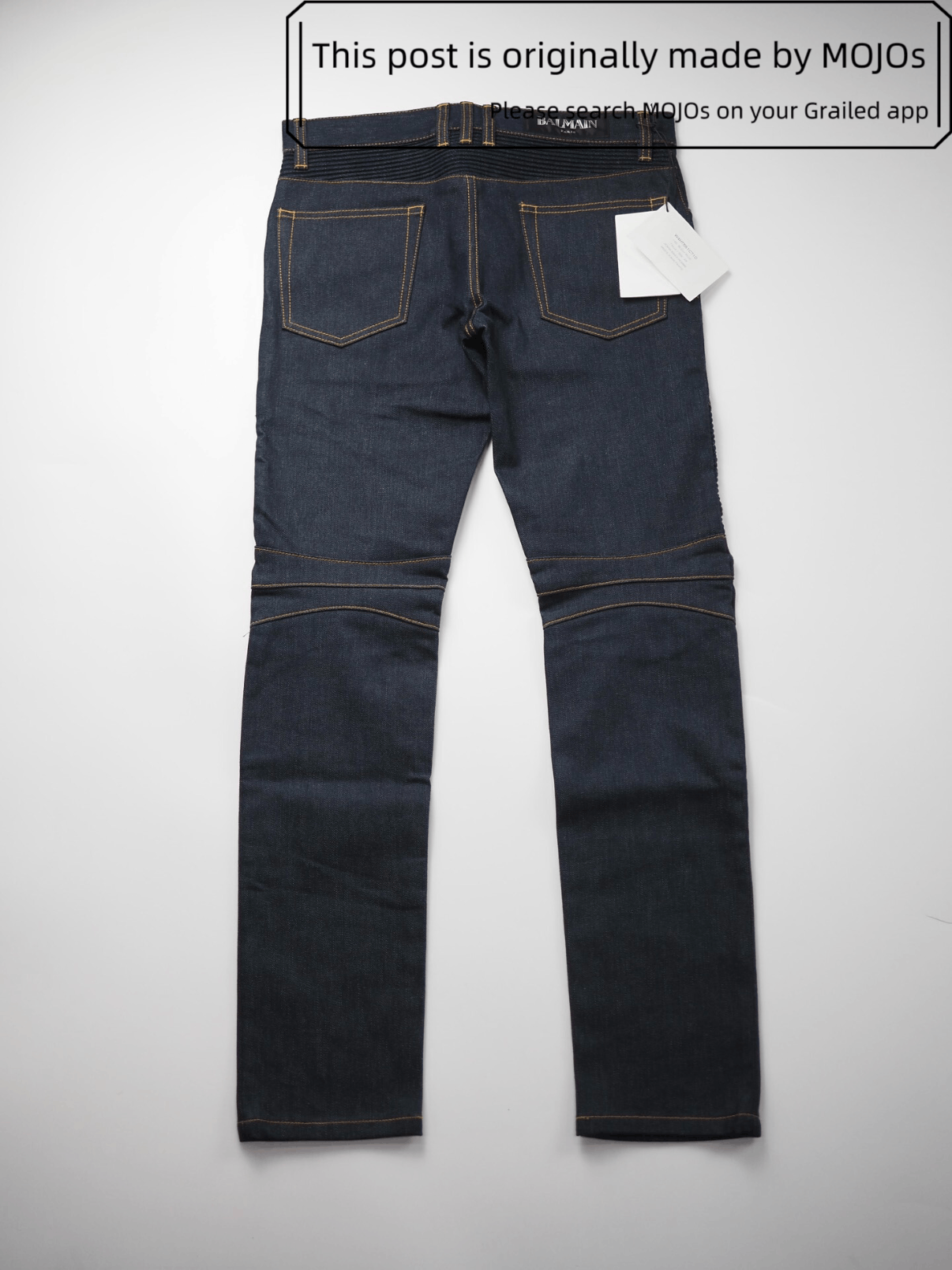 Balmain Sz 29 Balmain 14SS Bike Raw Denim mojos78 Size US 29 - 2 Thumbnail