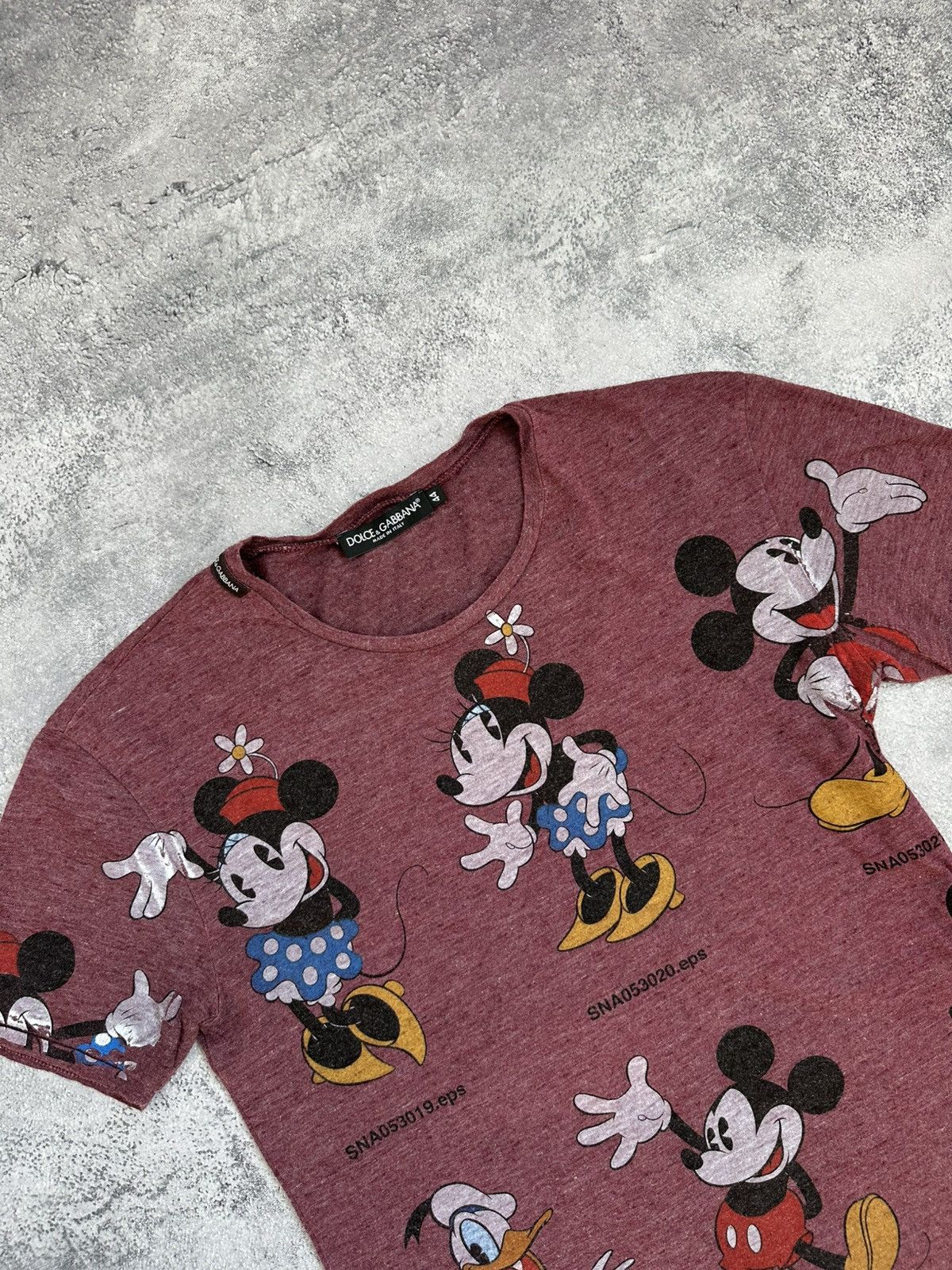 Dolce & Gabbana Dolce Gabbana Mickey Mouse T-Shirt Vintage Over Printed Logo Size US S / EU 44-46 / 1 - 4 Thumbnail
