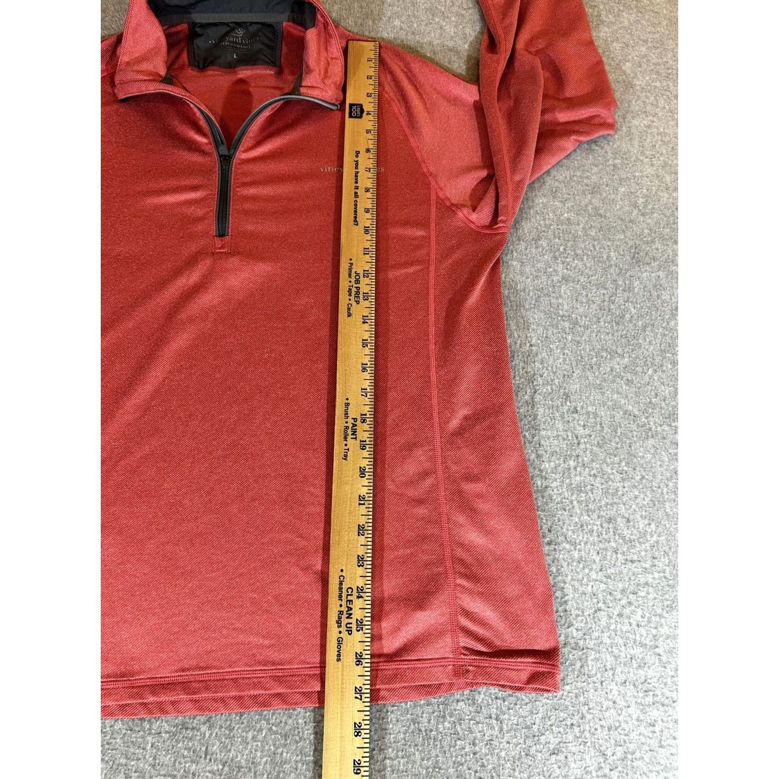 Vineyard Vines VINEYARD VINES Pullover Mens Large Red 1/4 Zip Performance Sankaty Golf Shirt Size US L / EU 52-54 / 3 - 5 Thumbnail