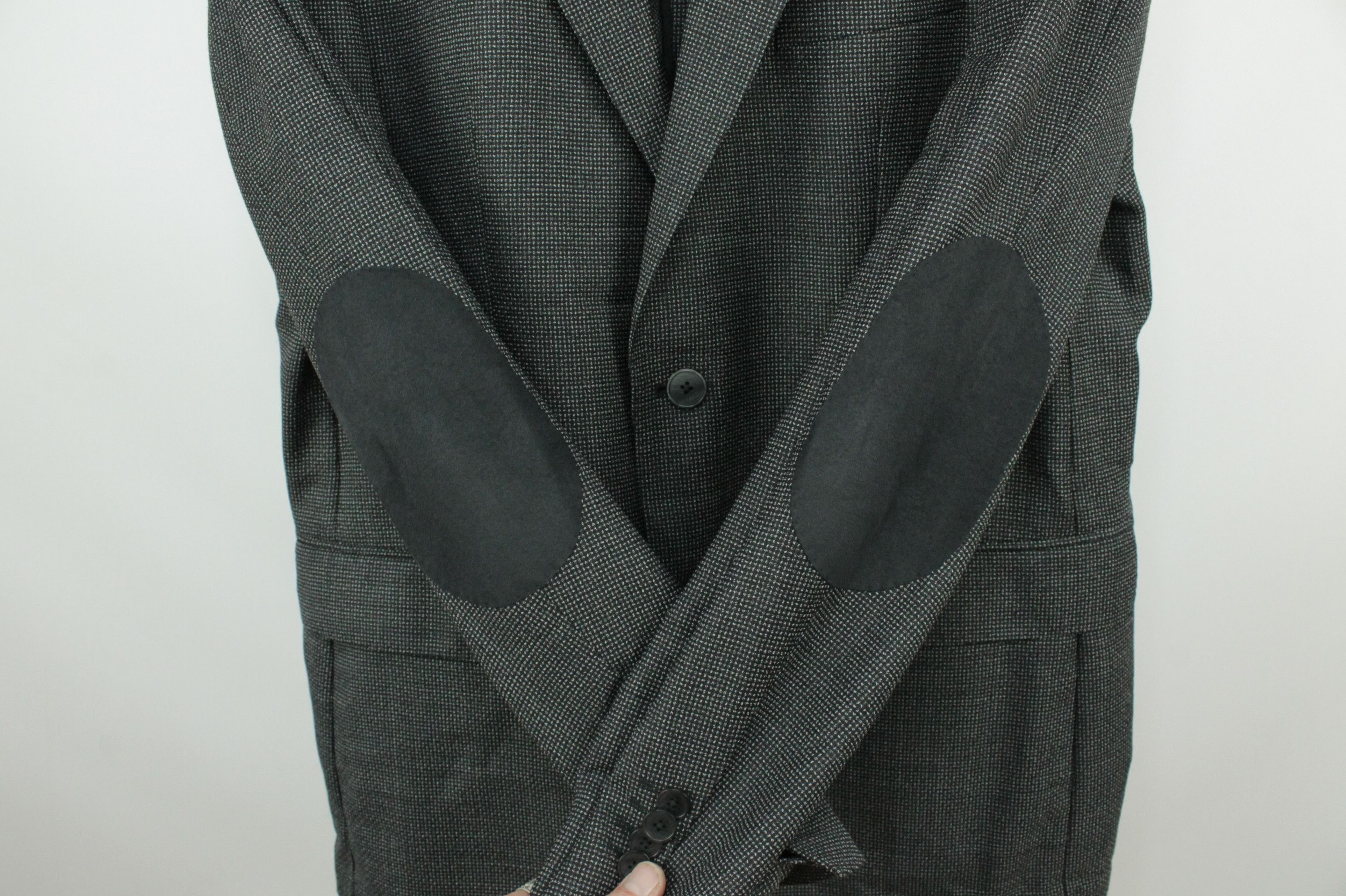 Hugo Boss Hugo Boss Jestor2 Textured Gray Wool Blazer Jacket Men's Size 40R - 5 Thumbnail