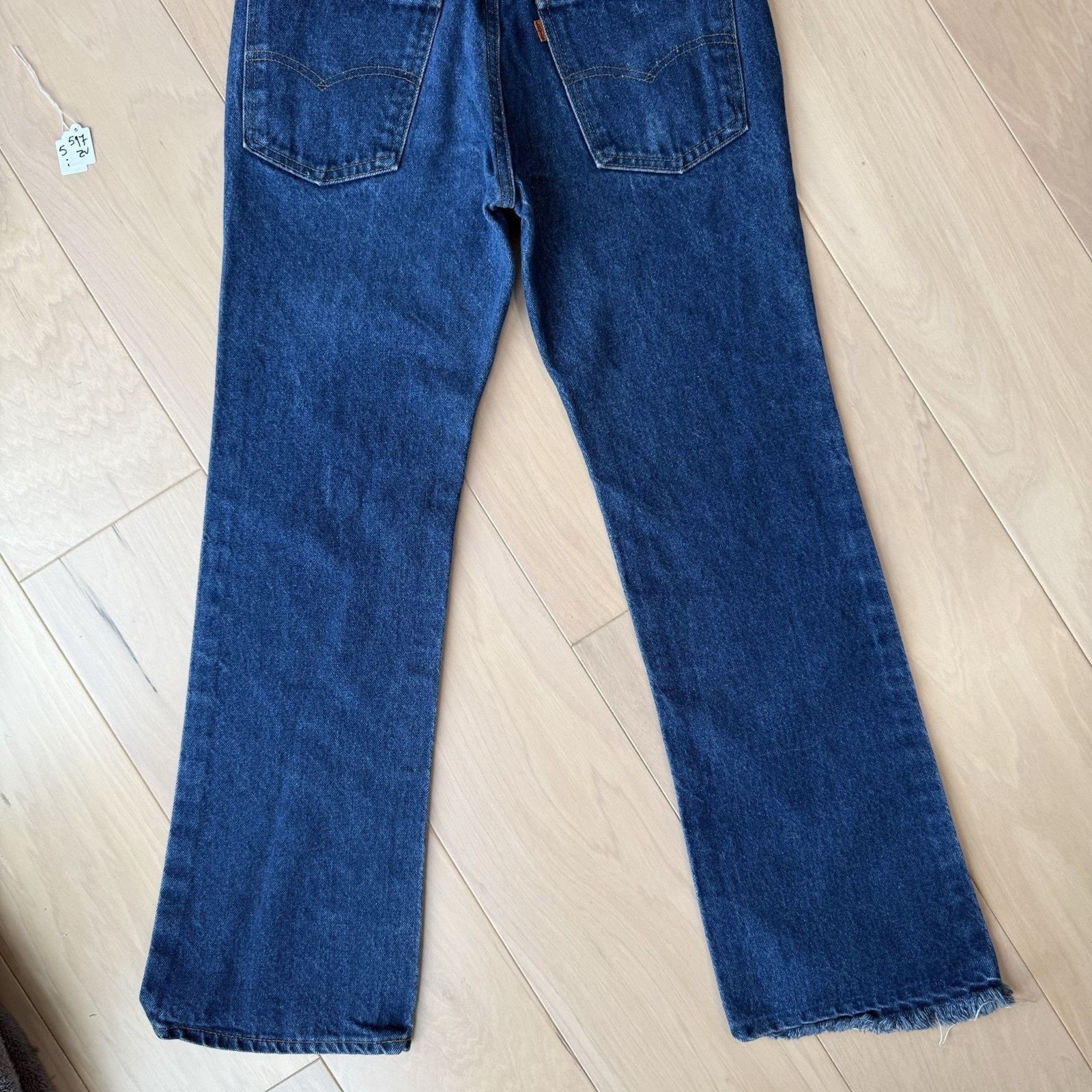 Levi's Vintage Levis 517 Jeans 29 Blue 80s Denim Made in USA Boot Size US 29 - 8 Thumbnail