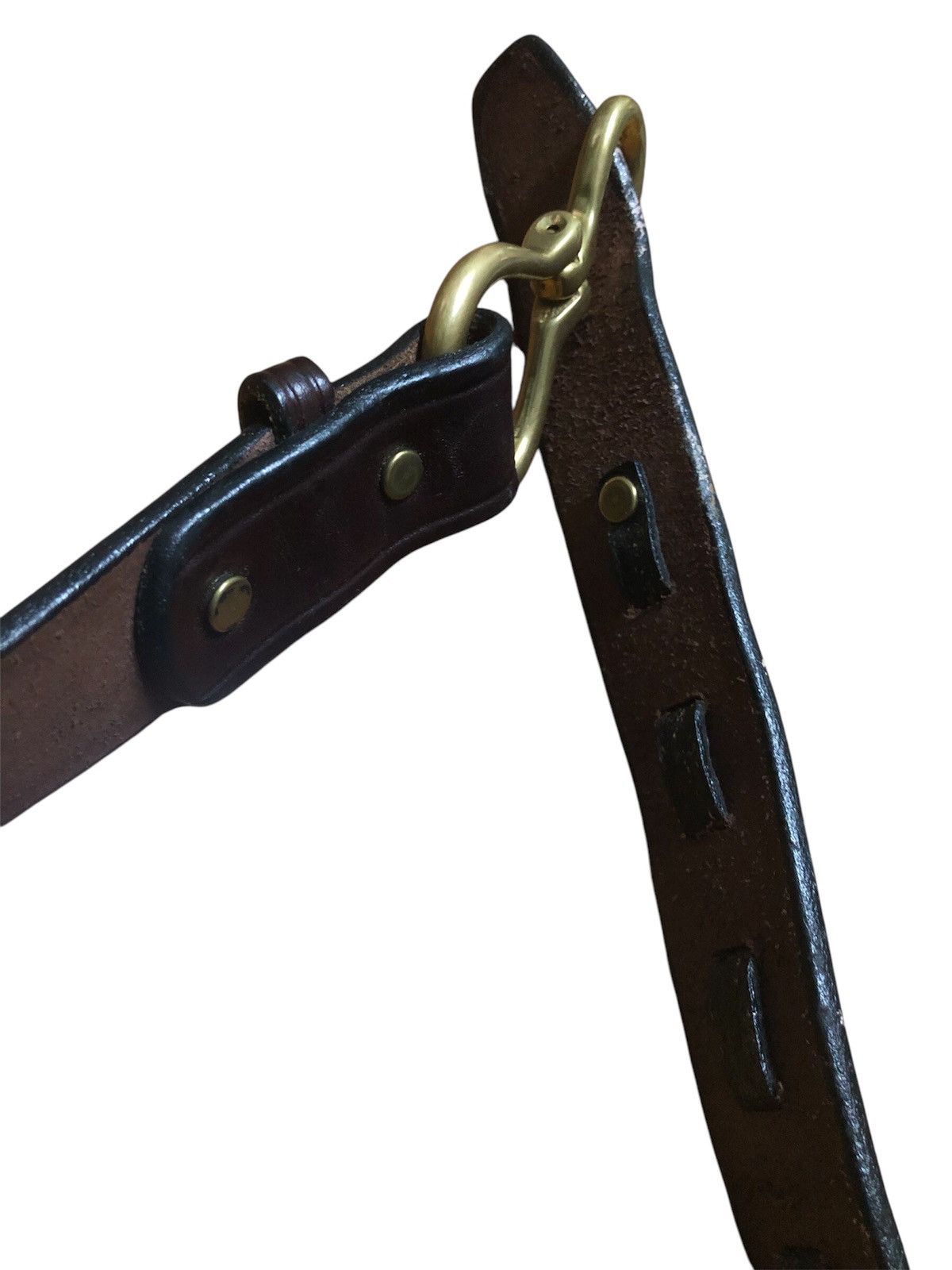 Designer × Leather × Vintage VINTAGE TORY ENGLISH BRIDLE LEATHER BELT Size 30 - 14 Thumbnail