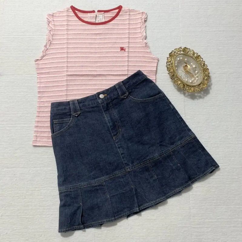 Burberry Burberry Colorful Cotton Women's Short Skirt Size 23" - 1 Thumbnail