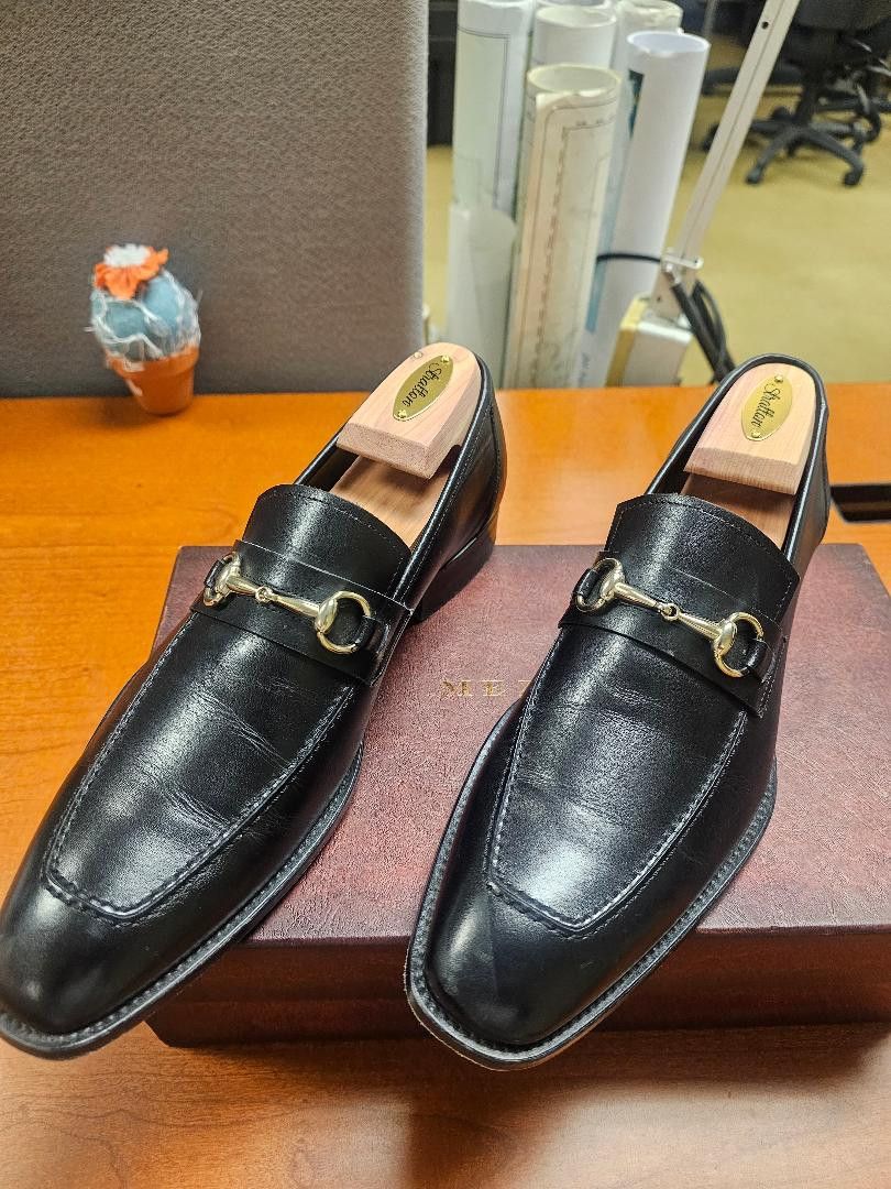 Mezlan Bit Ornament Leather Loafer (Men) Size US 8.5 / EU 41-42 - 4 Thumbnail