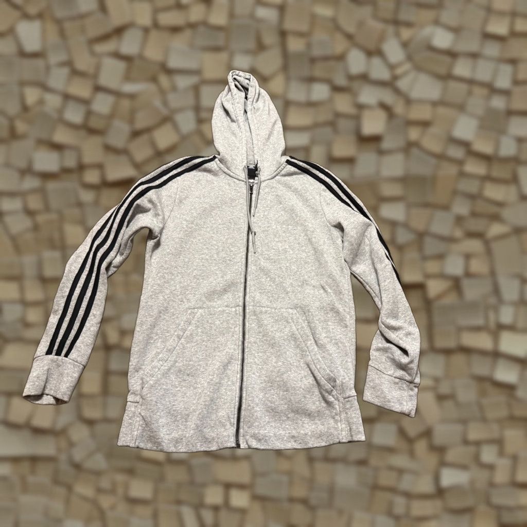 Adidas Adidas Sweatshirt Womens Size M Gray Black Full Zip Long Sleeve Modern Sports Activewear Regular Fit Size M / US 6-8 / IT 42-44 - 1 Thumbnail