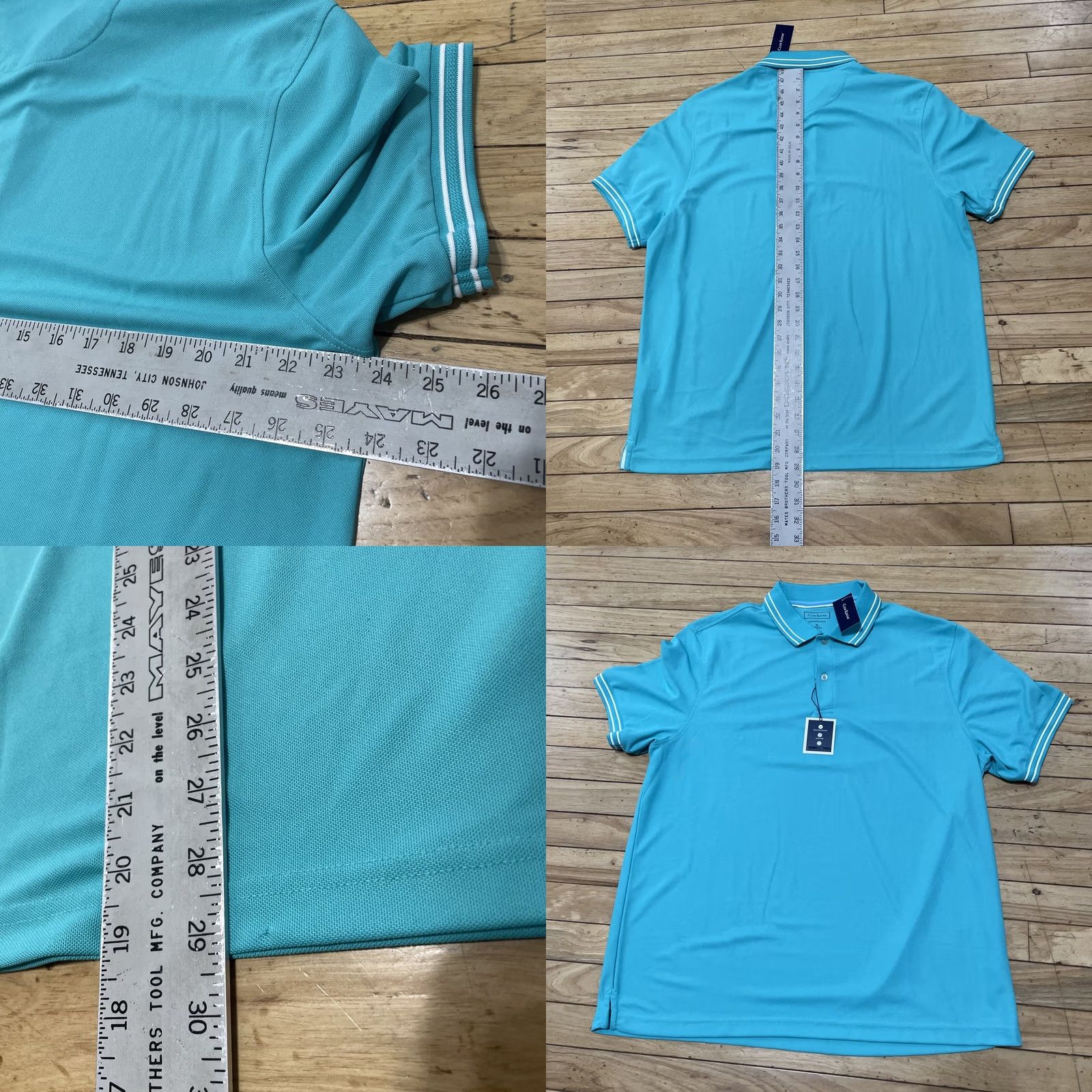 Club Room VINTAGE Club Room Polo Shirt Men XL Teal Green Preppy UPF50 Sun Protection New 0 46 Size US XL / EU 56 / 4 - 8 Thumbnail