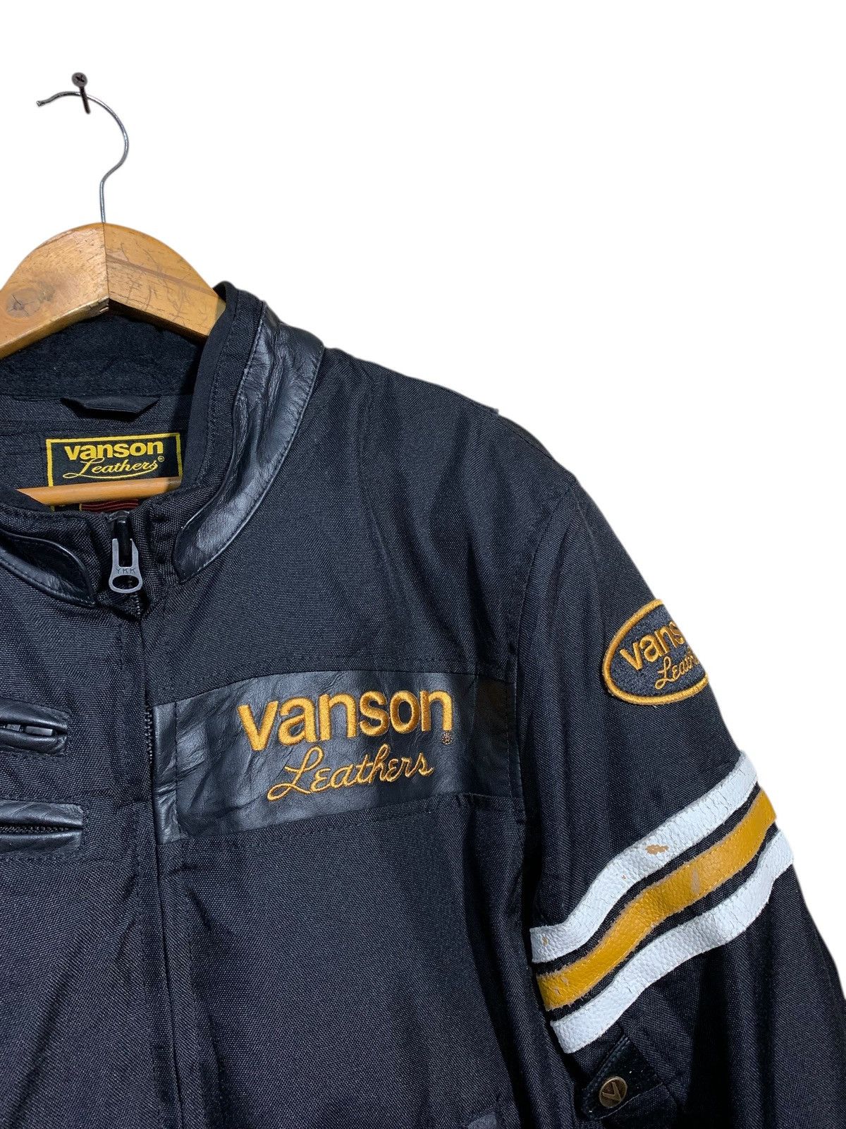 Vanson Leathers 🔥VANSON LEATHER BIKERS JACKET WITH PADDING Size US XL / EU 56 / 4 - 7 Thumbnail