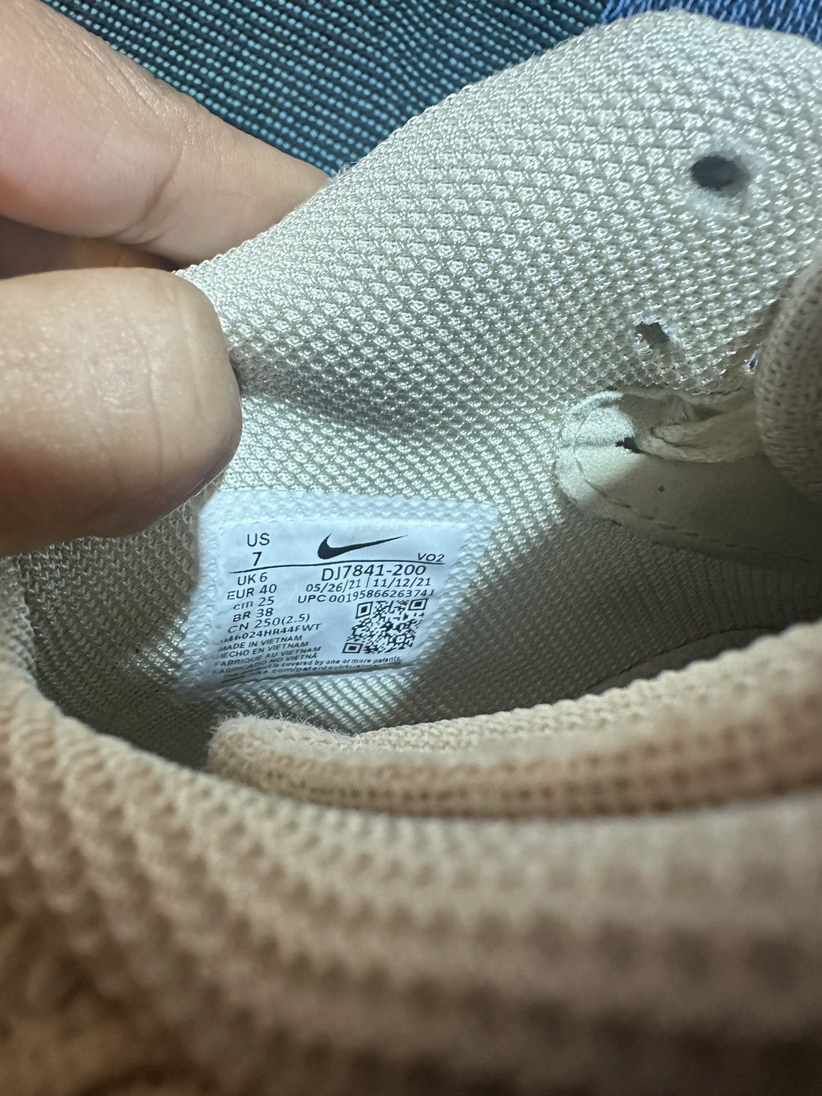 Nike × Stussy Nike Air Force 1 Mid Stussy Fossil Size US 7 / EU 40 - 5 Thumbnail