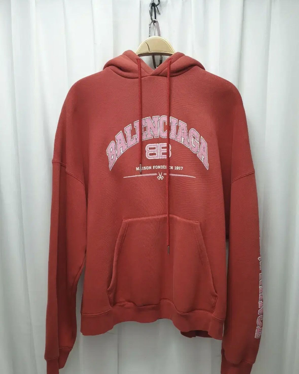 Balenciaga Balenciaga Maison Wide Fit Hoodie Size US M / EU 48-50 / 2 - 1 Thumbnail