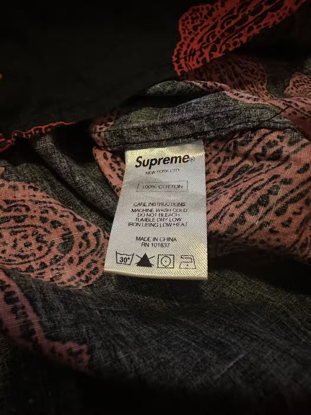 Supreme Paisley Short Sleeve S/S Button Up Shirt S/S13 Size US L / EU 52-54 / 3 - 3 Thumbnail