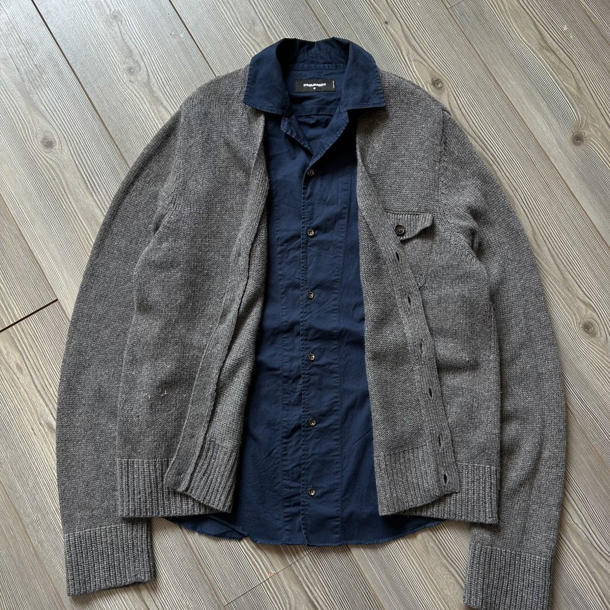 Dsquared2 Dsquared Knit Cardigan & Shirt Sweater Size US M / EU 48-50 / 2 - 9 Thumbnail