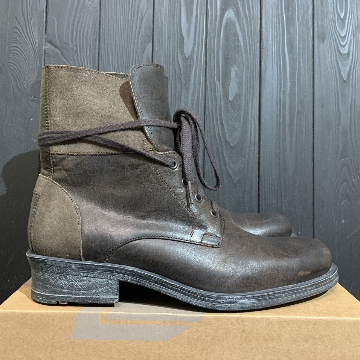 LLOYD Men’s Leather Boots Size 9.5 Rick Owens Style