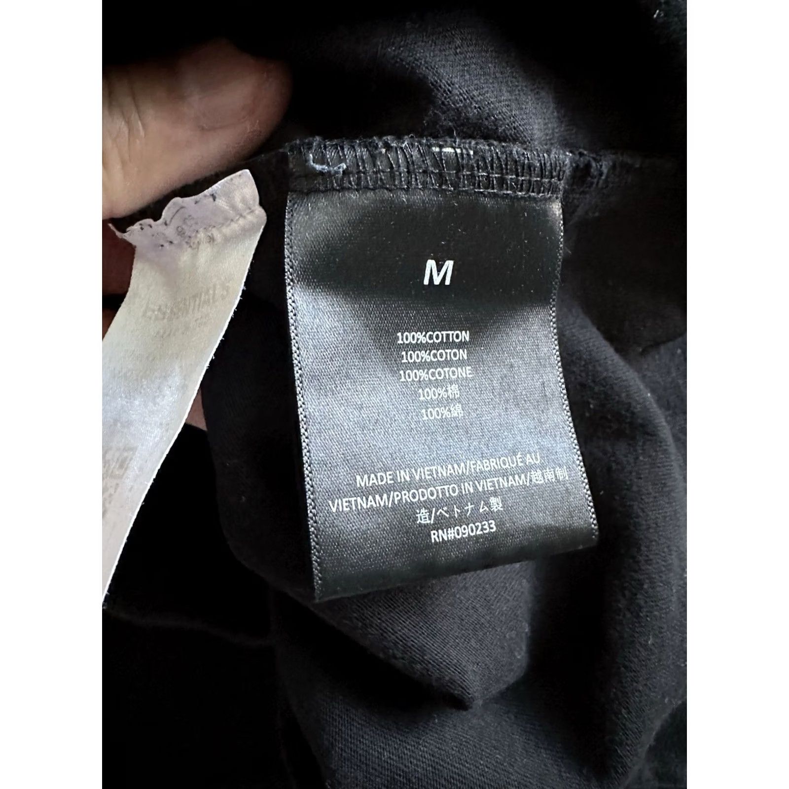 Fear of God Fear Of God Essentials Crewneck T-Shirt Black Mens Size M Oversized RARE Size US M / EU 48-50 / 2 - 6 Thumbnail