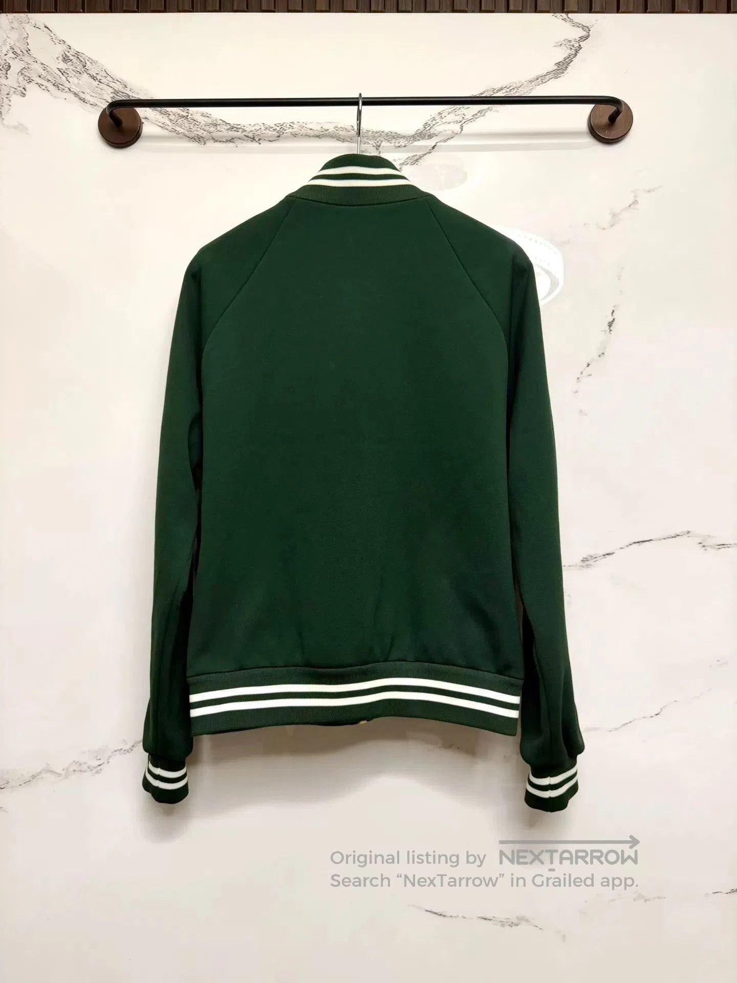 Celine celine green embroidered logo collar jacket. Size US L / EU 52-54 / 3 - 3 Thumbnail