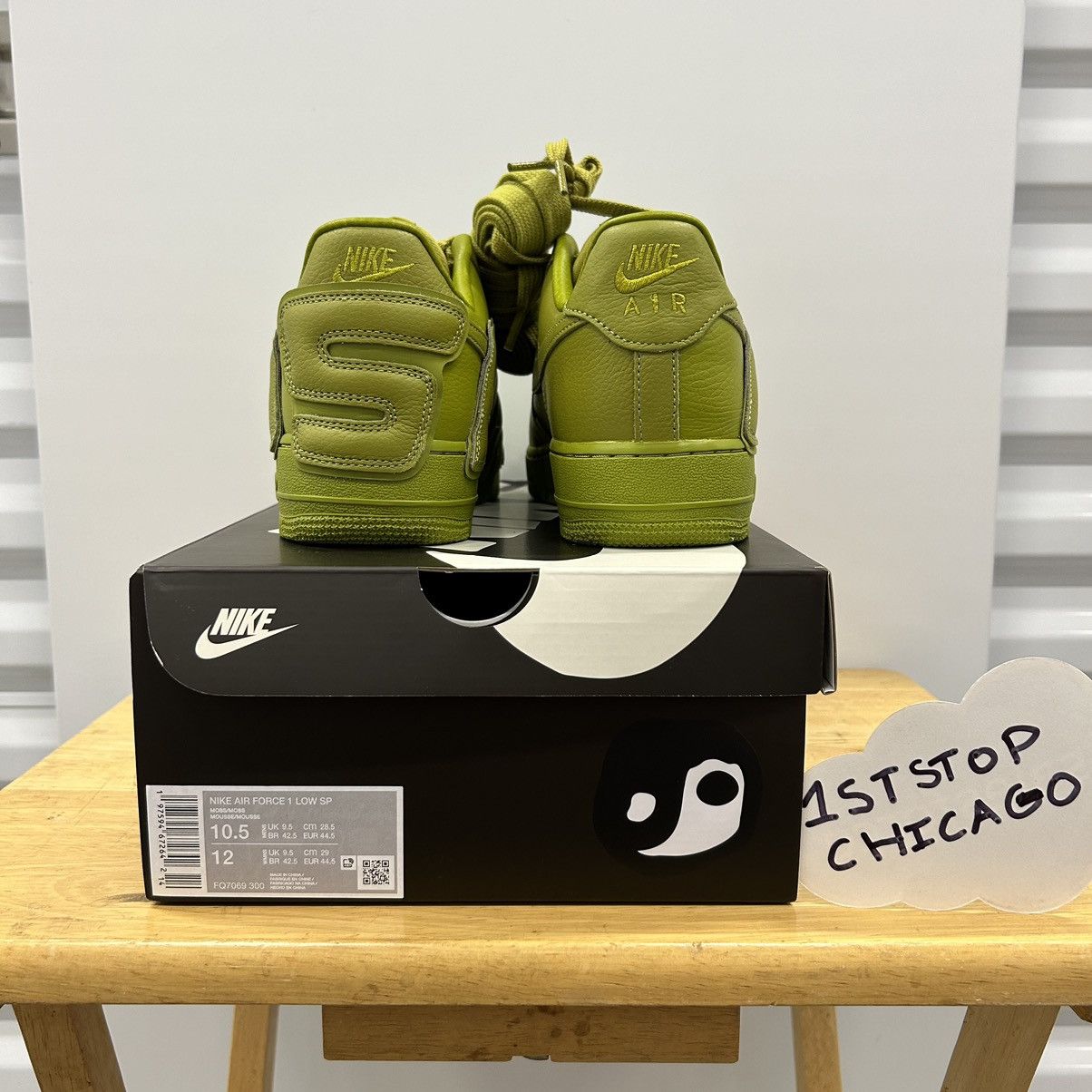 Cactus Plant Flea Market × Nike Nike Air Force 1 Low CPFM Moss Size 10.5 NEW Size US 10.5 / EU 43-44 - 3 Thumbnail