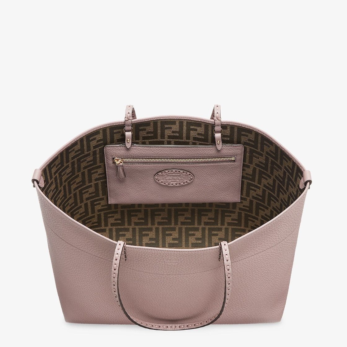 Fendi o1s1wg110126 Size: OS / Medium Roll Bag in Pink Size ONE SIZE - 4 Thumbnail