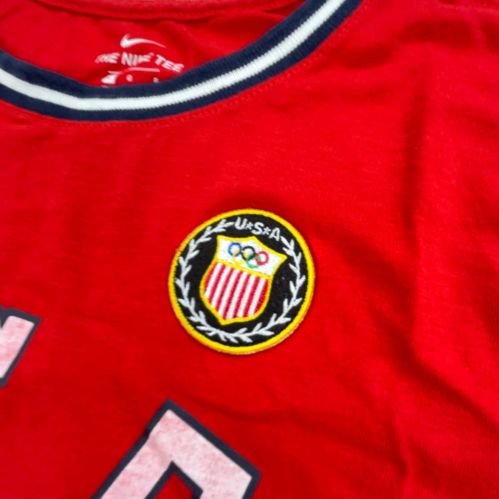 Nike Nike Shirt Women L Red Olympics Team USA Heritage Patch Ladies Soccer Tee Size L / US 10 / IT 46 - 4 Thumbnail