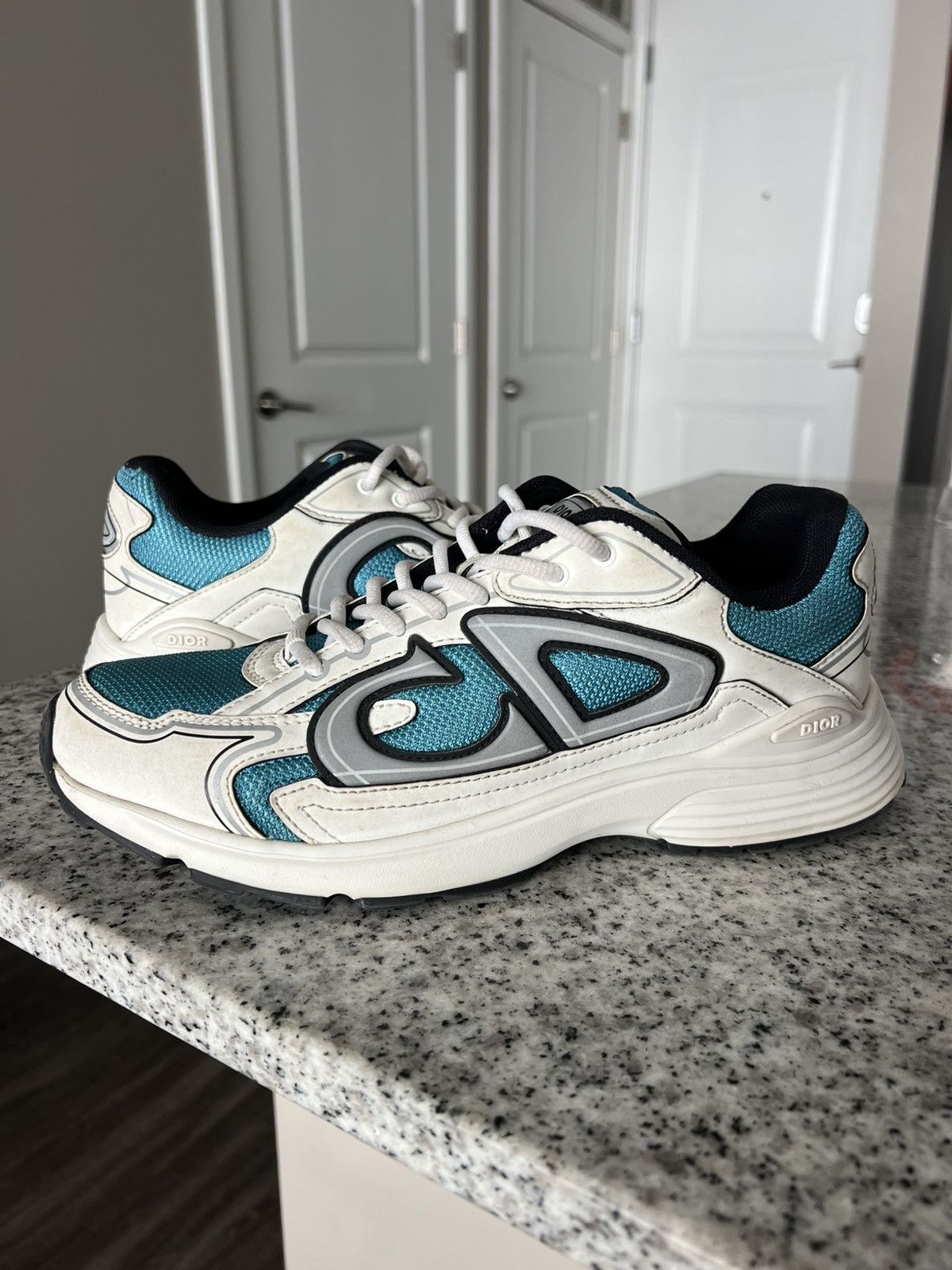 B30 Sneaker Cream Mesh and Technical Fabric