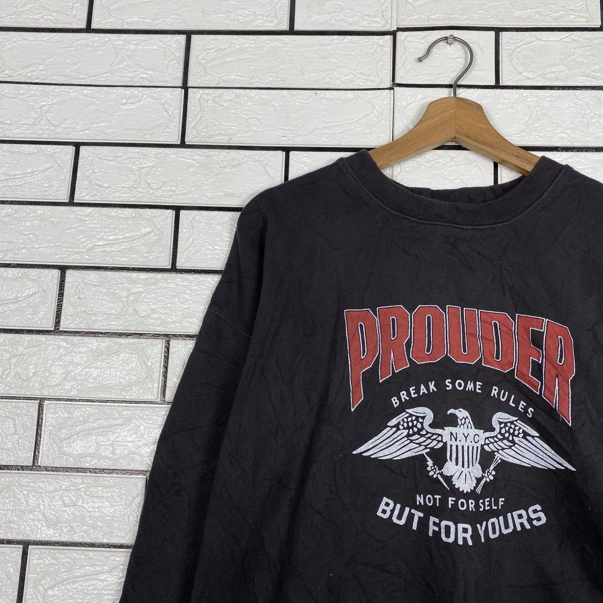 Japanese Brand Vintage Sweatshirt Prouder Big Logo Size US M / EU 48-50 / 2 - 8 Thumbnail