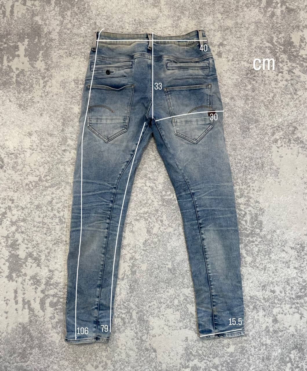 G-Star G-Star RAW Men’s 3D-Slim Skinny Jeans Light Wash Denim Size US 30 / EU 46 - 14 Thumbnail