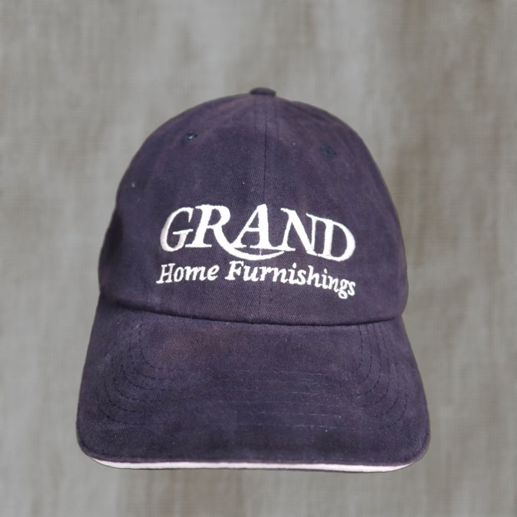 Vintage VINTAGE Grand Home Furnishings Baseball Cap Hat Women's Adjustable White Cotton Robertson Hat Size ONE SIZE - 1 Thumbnail