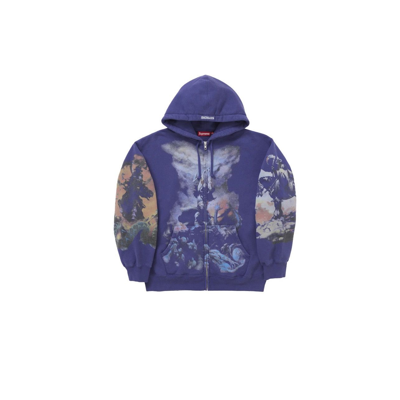 トップス Supreme Hooded Zip Up Thermal Leopard L Supreme Arc Thermal Lined Zip Up Hooded Sweatshirt (FW24) - $198