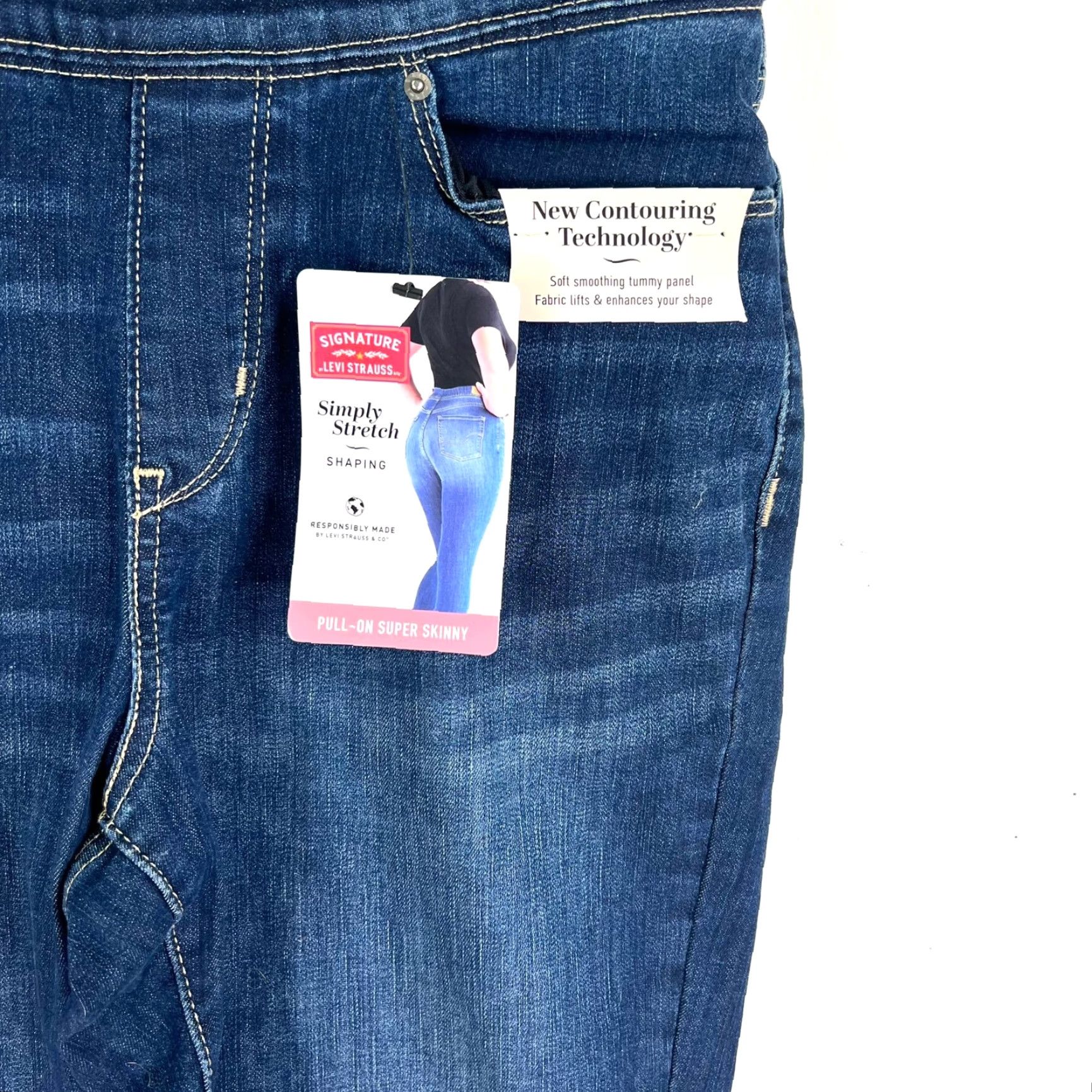 Levi's Levi's Signature Simply Stretch Denim Jeans Womens Size 10 (32X29) Blue Size 32" / US 10 / IT 46 - 2 Thumbnail