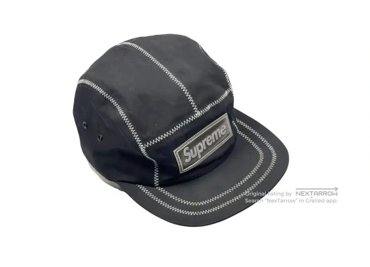Supreme Supreme 5 Panel Camp Hat 'Black' Red Box Logo | Grailed