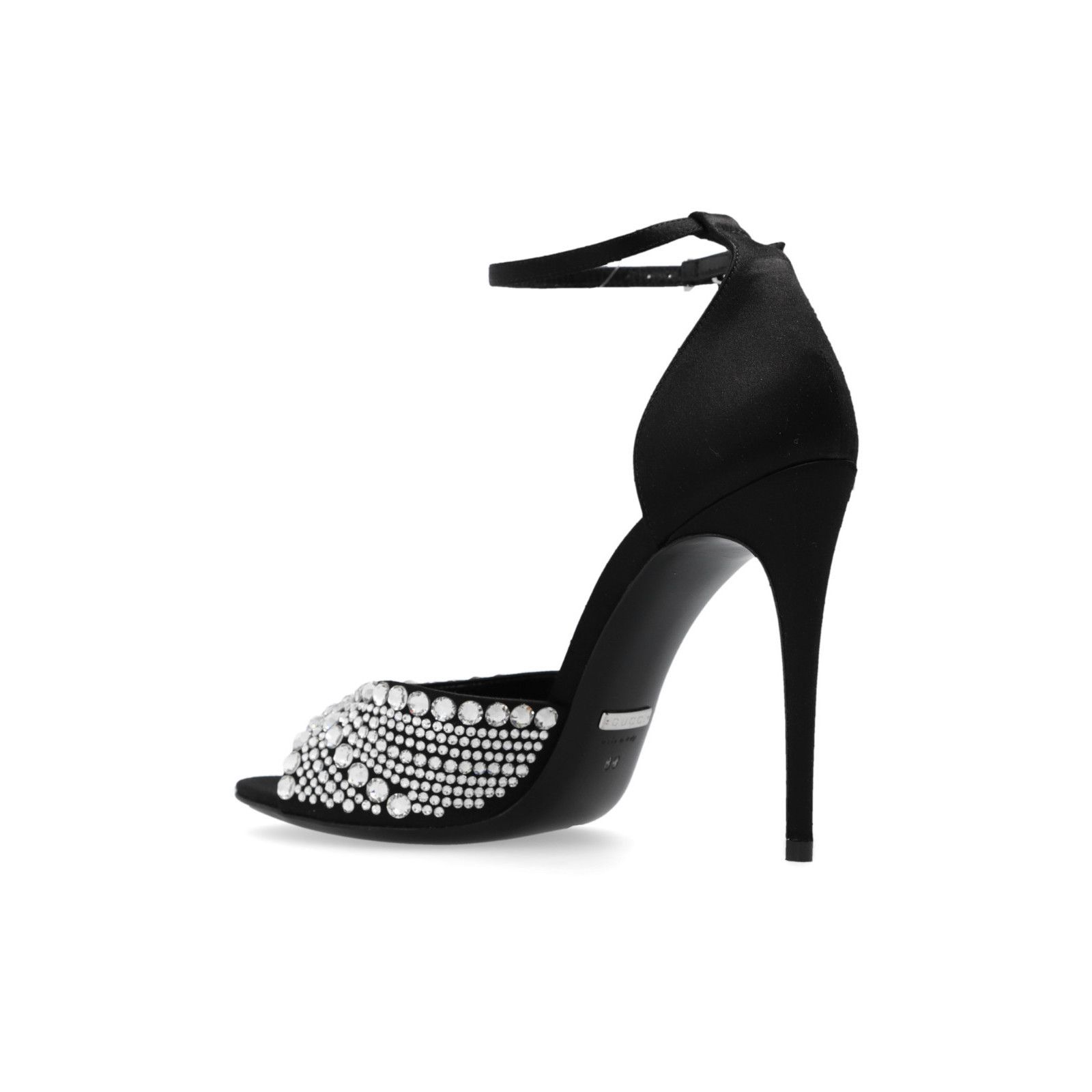 Gucci GUCCI Interlocking G Crystal Embellished Black Sandals New & Size US 10 / IT 40 - 3 Thumbnail