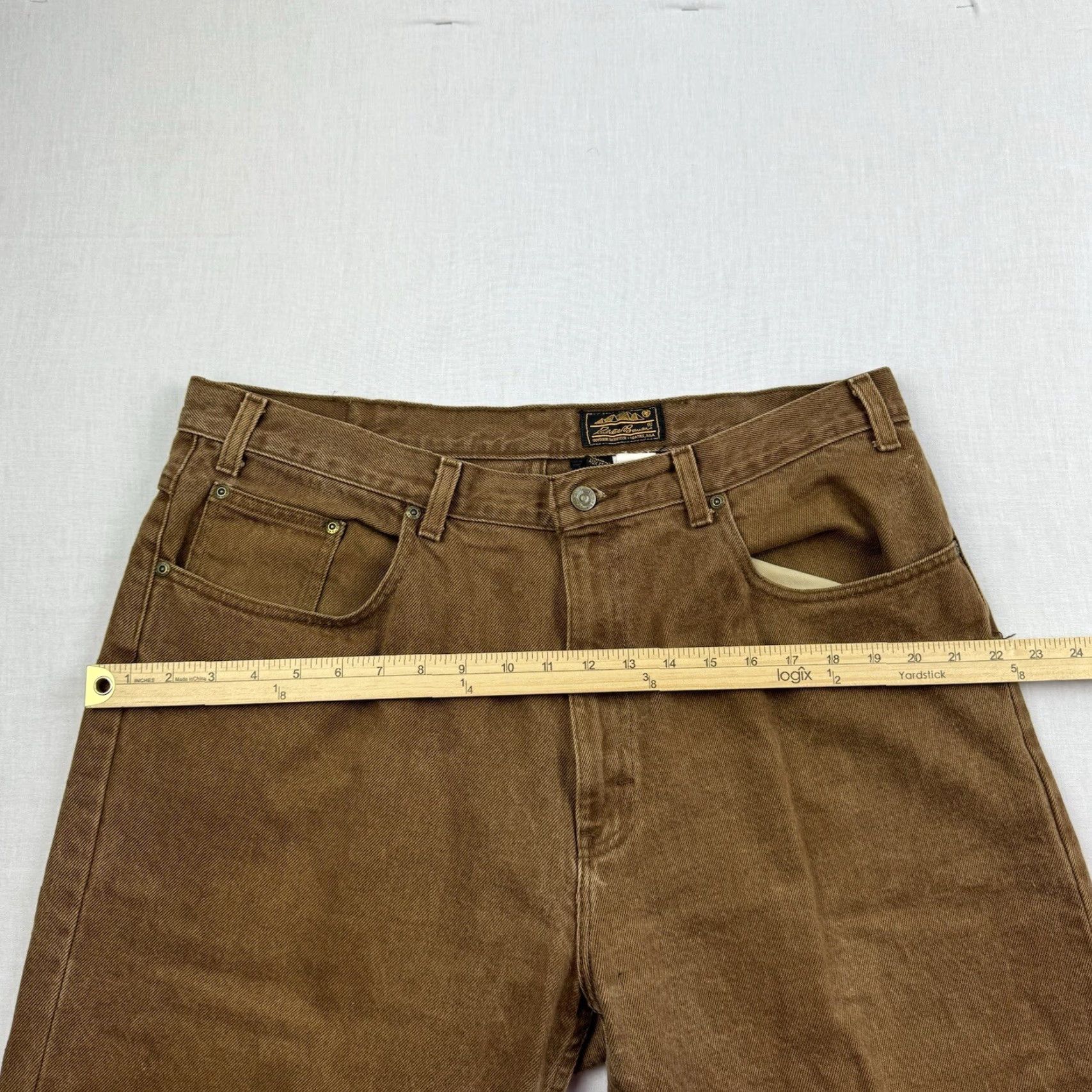 Eddie Bauer VINTAGE Eddie Bauer Jeans Men 38x31 Brown Relaxed Straight USA Grunge 90s 2000s Adult Mens Size US 38 / EU 54 - 5 Thumbnail