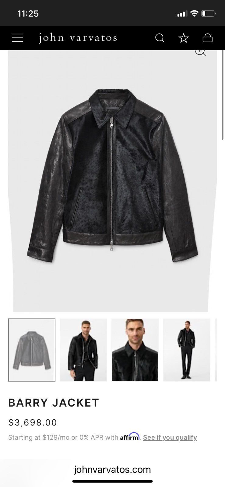 John Varvatos John Varvatos Barry Jacket – Calf Hair – Rare Piece Size US M / EU 48-50 / 2 - 8 Thumbnail