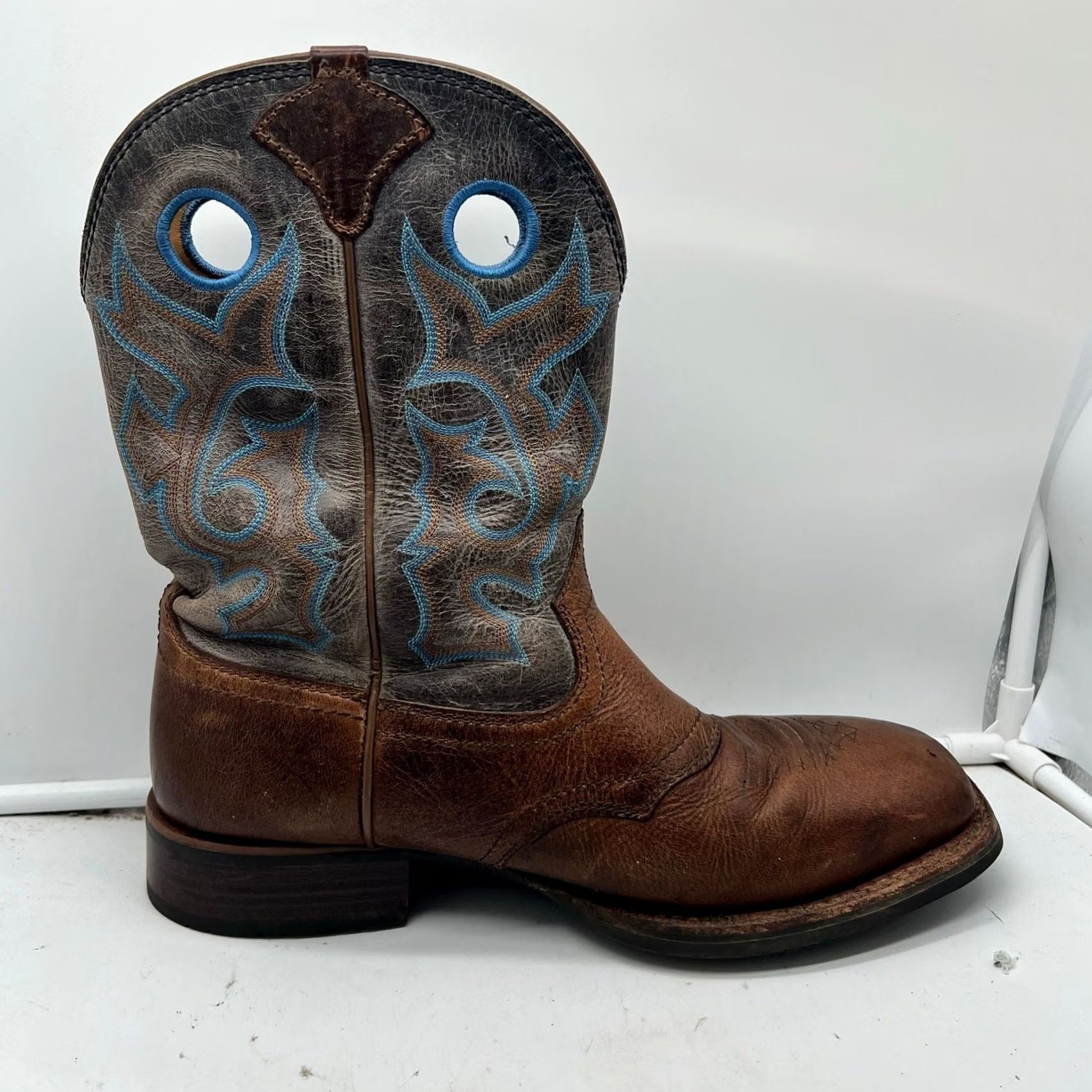 Cody James Cody James Boots Mens 11D Cowboy Square Toe Style EB11-3A Leather Upper Brown Leather Western Mens 11D EB11-3A Boots Cody James Size US 12 / EU 45 - 4 Thumbnail