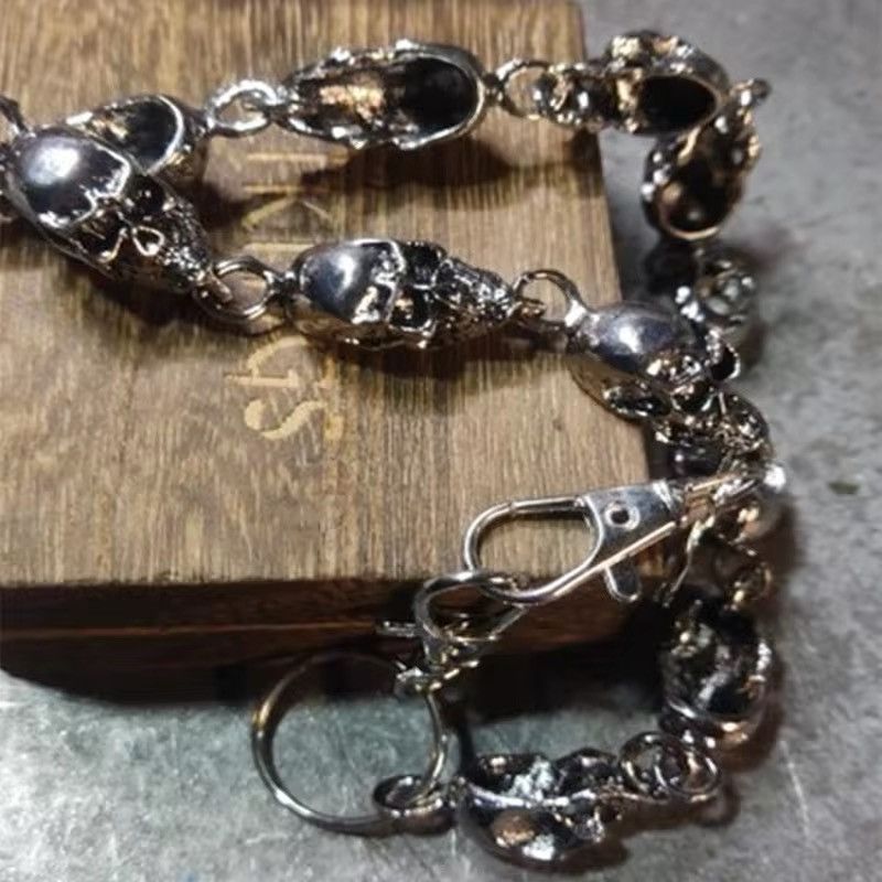 Jewelry Men Skull Pant Wallet Keychain Size ONE SIZE - 4 Thumbnail