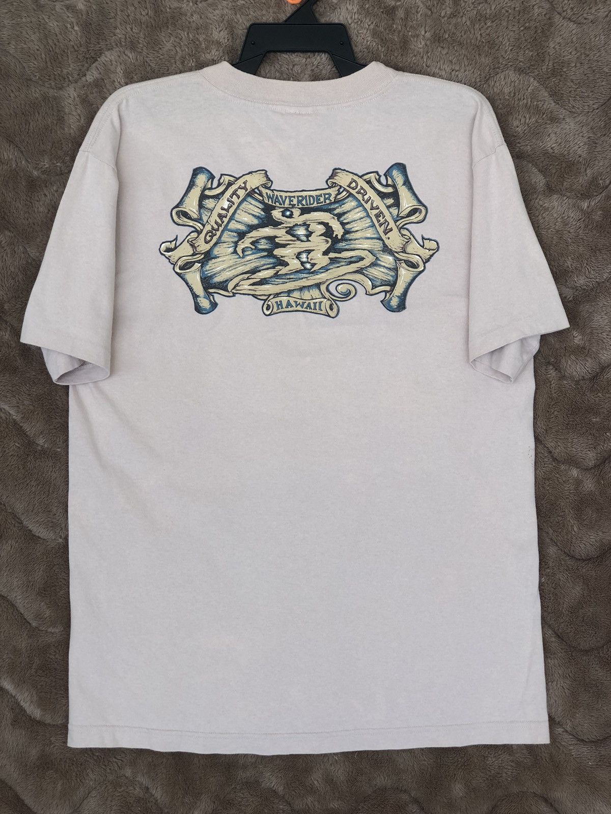 Vintage Vintage 90s WAVE RIDER HAWAIi Surf Tee Size US L / EU 52-54 / 3 - 2 Thumbnail