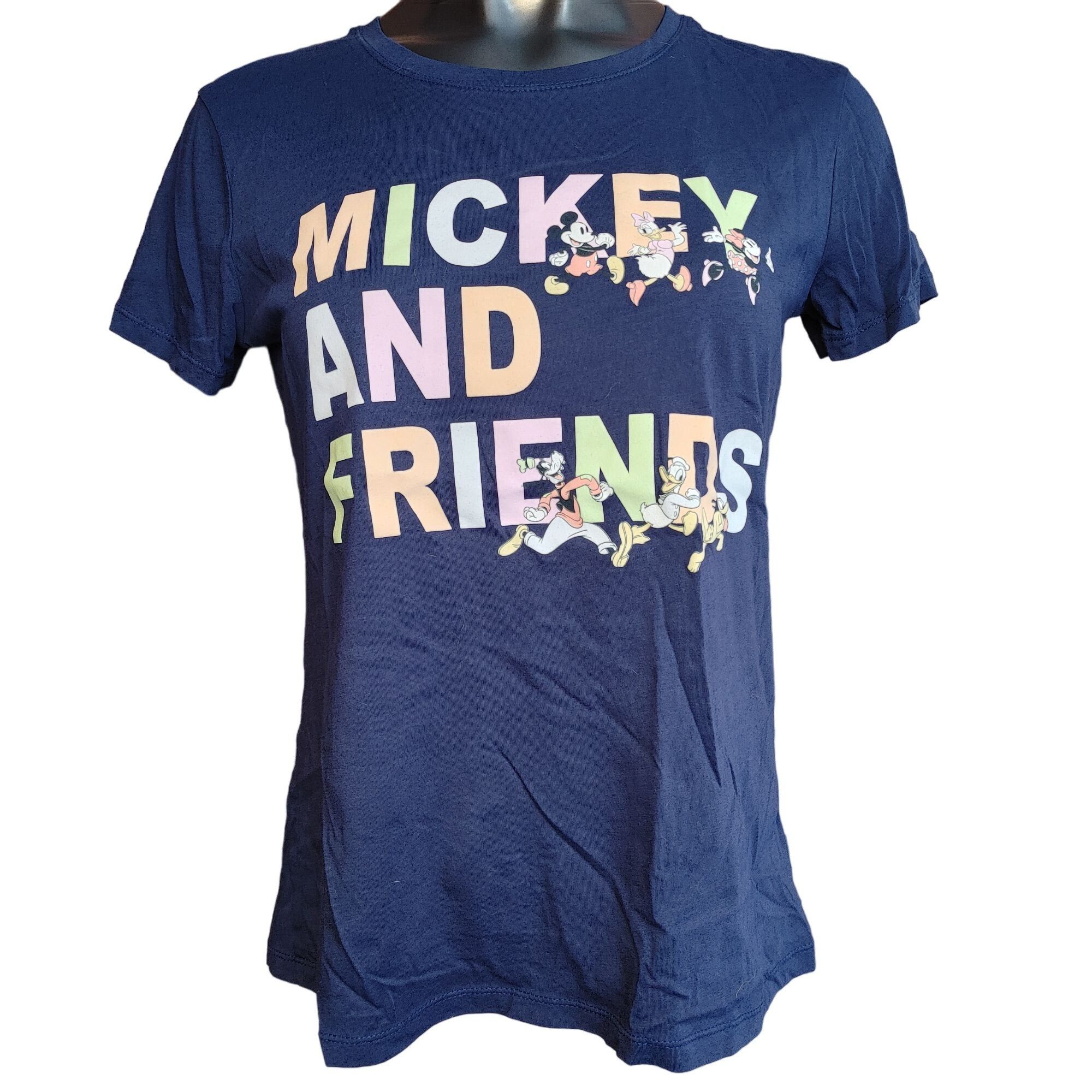 Disney Disney MICKEY & Friends Women's Navy Blue Graphic Tee Medium Size M / US 6-8 / IT 42-44 - 1 Thumbnail