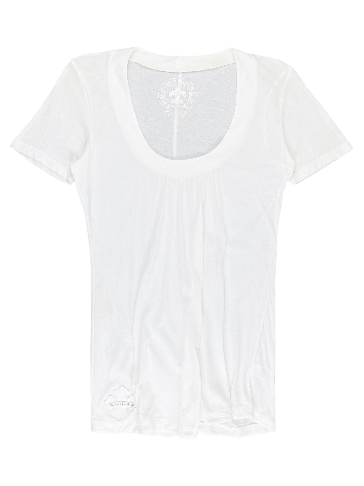 Chrome Hearts Chrome Hearts Silver Leather Plus Patch Womens Tshirt Dress Size M / US 6-8 / IT 42-44 - 1 Thumbnail
