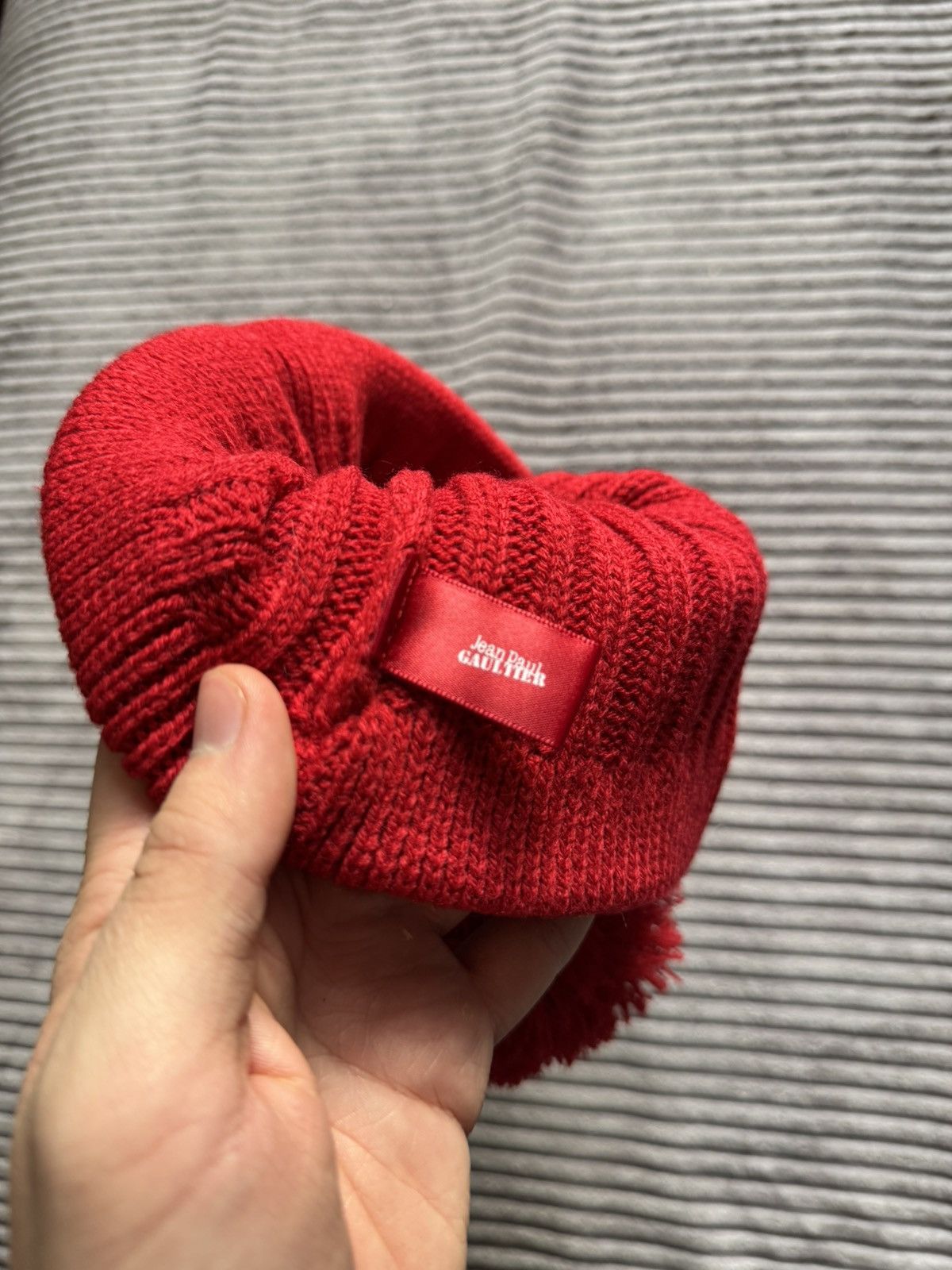 Jean Paul Gaultier Jean Paul Gaultier Winter Red beanie hype designer DS Size ONE SIZE - 3 Thumbnail