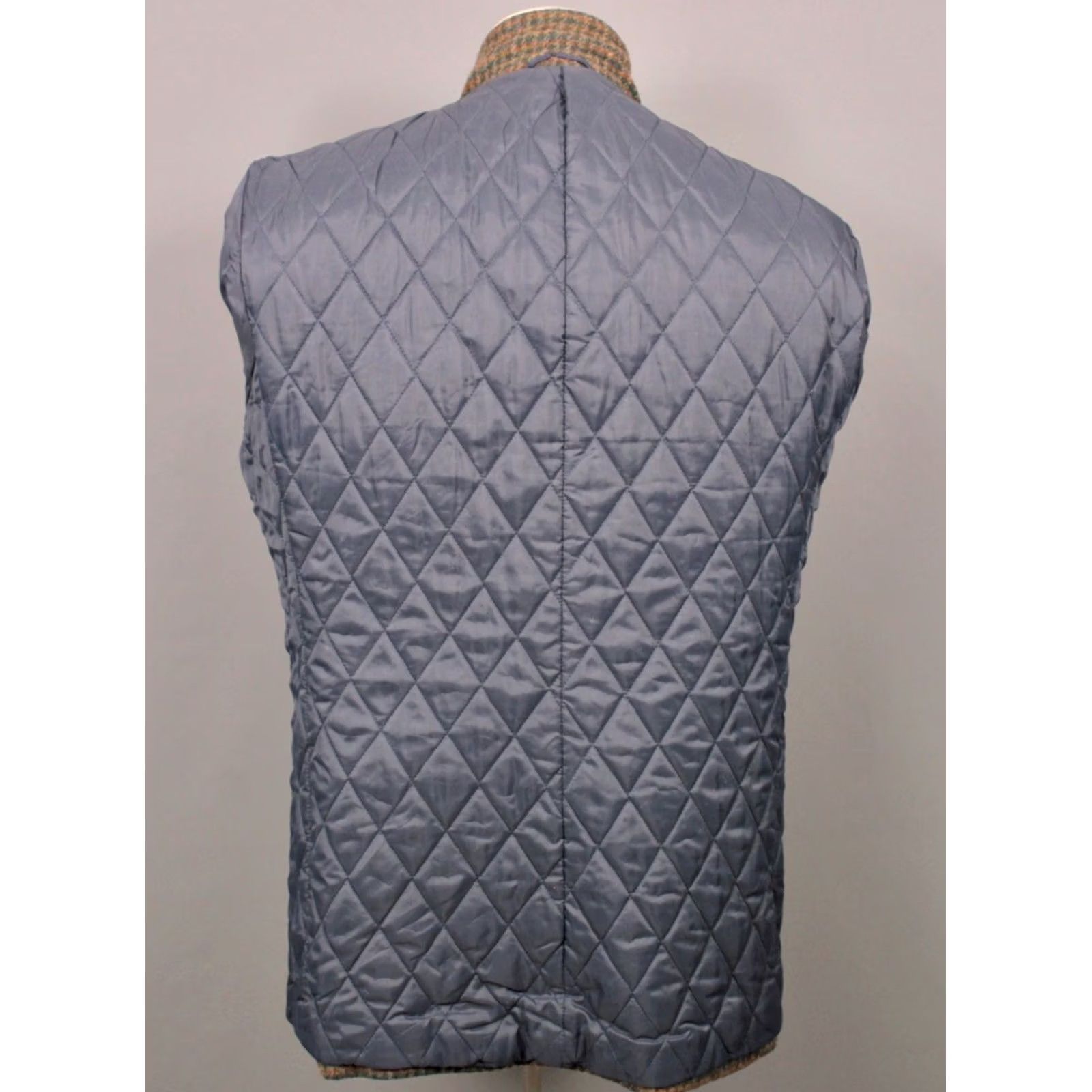 Vintage VINTAGE LL Bean Blazer Jacket Brown Tweed Quilt Lined Mens M 80s 90s Size 40R - 3 Thumbnail