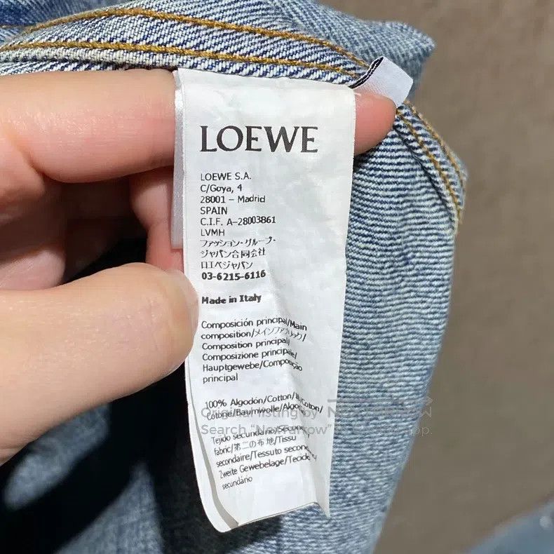 Loewe Loewe Light Blue Embroidered Logo Denim Shirt Jacket Size M / US 6-8 / IT 42-44 - 4 Thumbnail