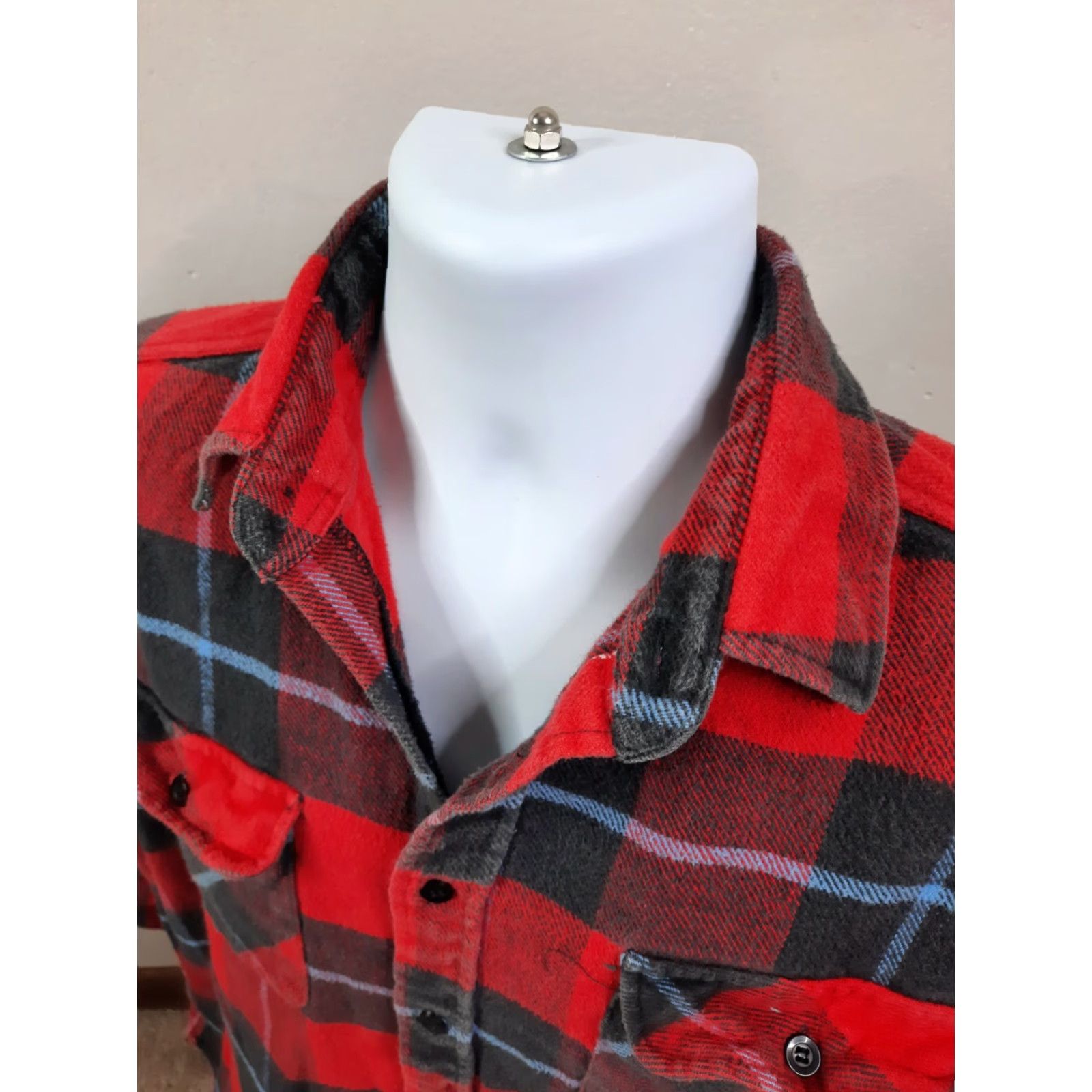 Vintage VINTAGE Greatland Shirt Plaid Flannel Button-Up Long Sleeve L Red Mens Size US L / EU 52-54 / 3 - 6 Thumbnail