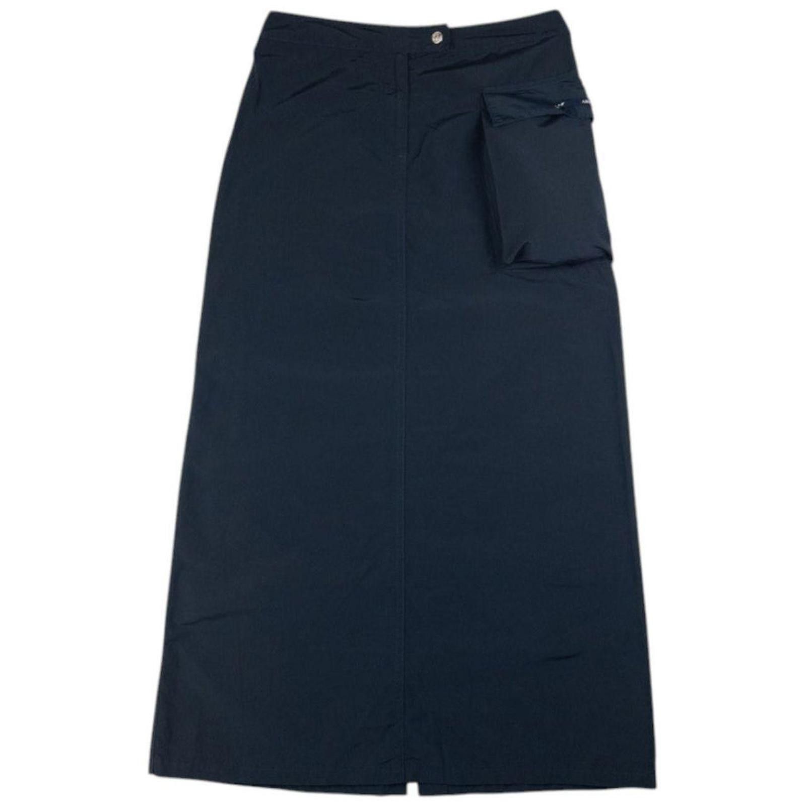Other Vintage Armani Jeans Cargo Maxi Skirt Womens Size W28 Size 28" / US 6 / IT 42 - 4 Thumbnail
