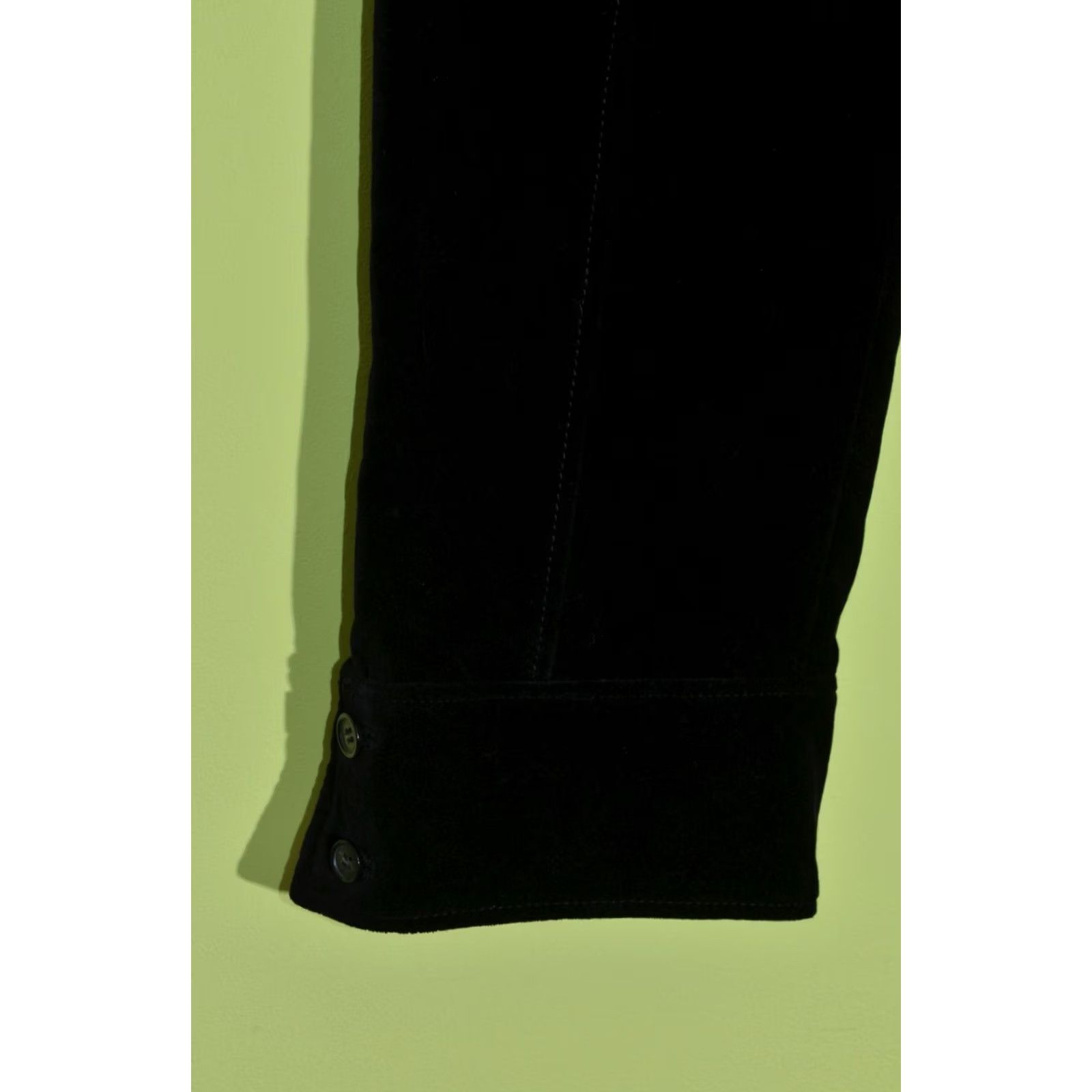 Max Mara Max Mara Women's Black Velour Capri Trousers Pants Size UK8 IT40 Crop Cropped Slim Casual Mid Rise 8 79cm 31.1in Womens Size 30" / US 8 / IT 44 - 3 Thumbnail