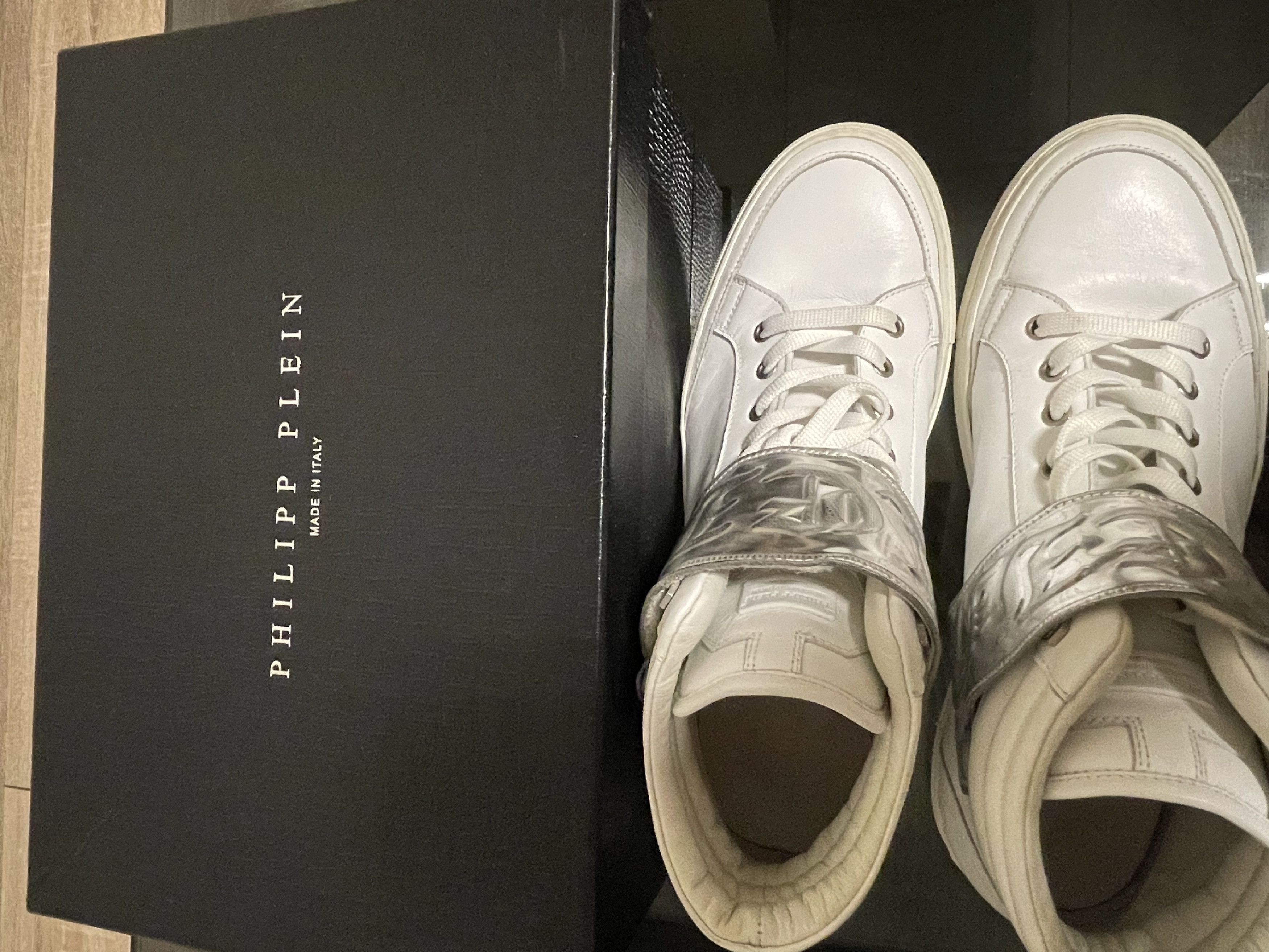 Philipp Plein Philipp Plein White High-Top Sneakers Limited Edition Size US 10 / EU 43 - 8 Thumbnail