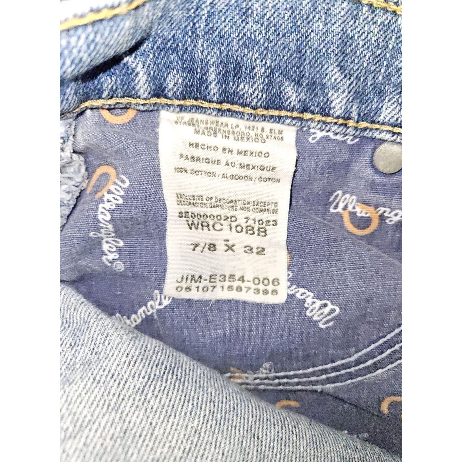Wrangler VINTAGE Wrangler Cowgirl Cut Cash Jeans Women's 7/8x32 Bootcut Low Rise Western Denim Blue Regular Jeans Womens Boots Size 28" / US 6 / IT 42 - 3 Thumbnail