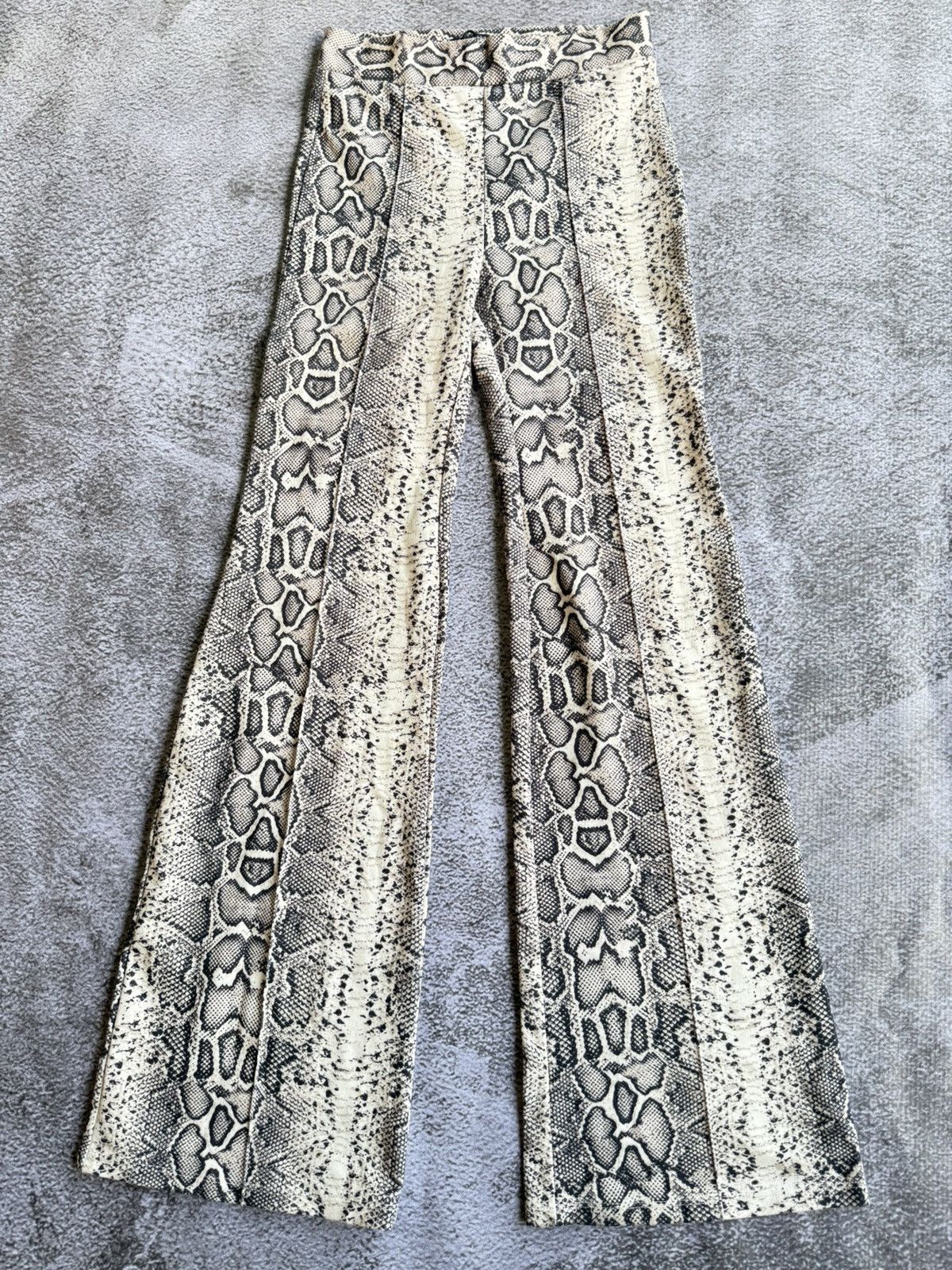 Hysteric Glamour Bershka Pyton Snake Skin Flared Pants Size US 26 / EU 42 - 1 Thumbnail