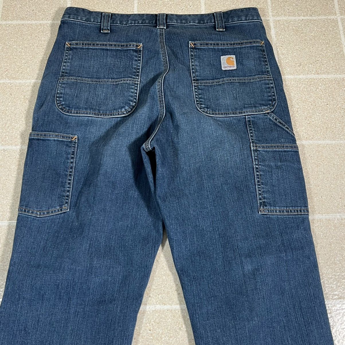 Carhartt Carhartt Carpenter Jeans Men Sz 36x34 Relaxed Fit Denim Blue Size US 36 / EU 52 - 2 Thumbnail