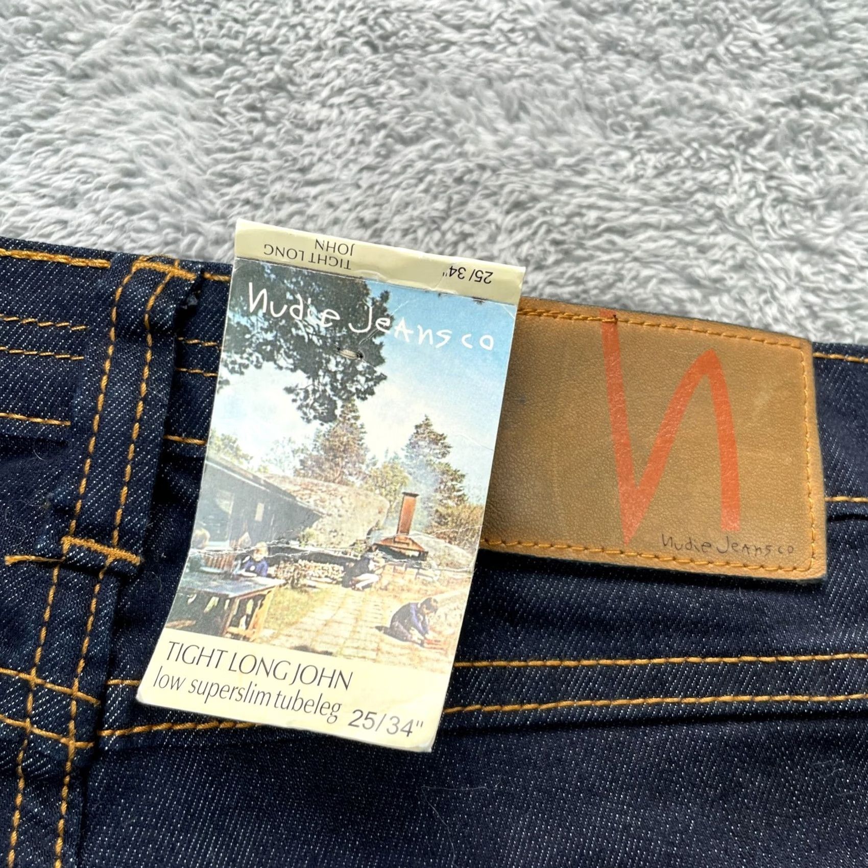 Nudie Jeans Nudie Jeans Womens Jeans Slim Skinny 5-Pocket Denim Cotton Spandex Blue 25x34 Inseam 33 Regular Size 25 Womens Size 26" / US 2 / IT 38 - 7 Thumbnail
