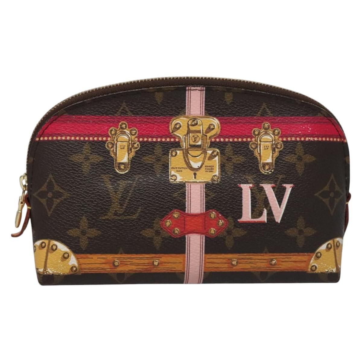 Louis Vuitton Cosmetic Pouch Brown Canvas Clutch Bag (Pre-Owned) Size ONE SIZE - 1 Thumbnail