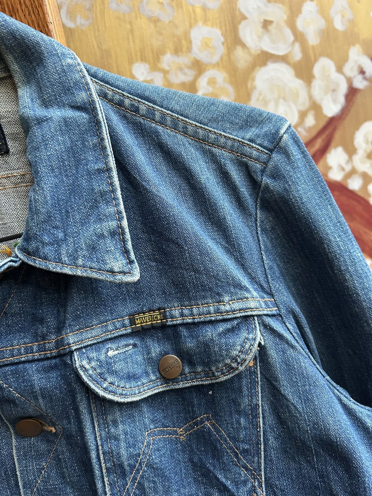 Wrangler 60s Maveric Blue Bell 3J03MJ Denim Jacket Embroidered Size US S / EU 44-46 / 1 - 9 Thumbnail