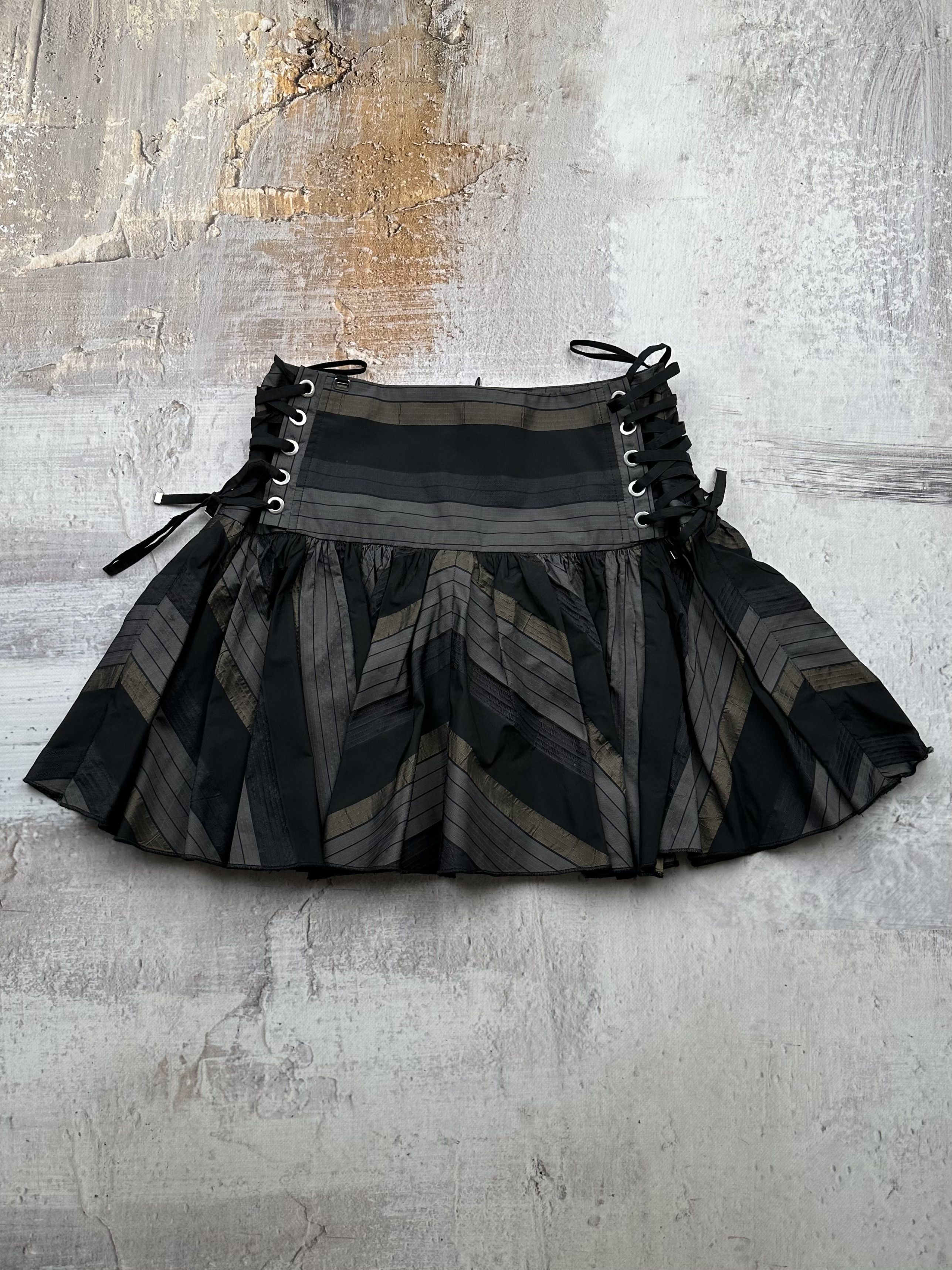 Vintage Vintage Mini Skirt With Bondage and Flare | Grailed